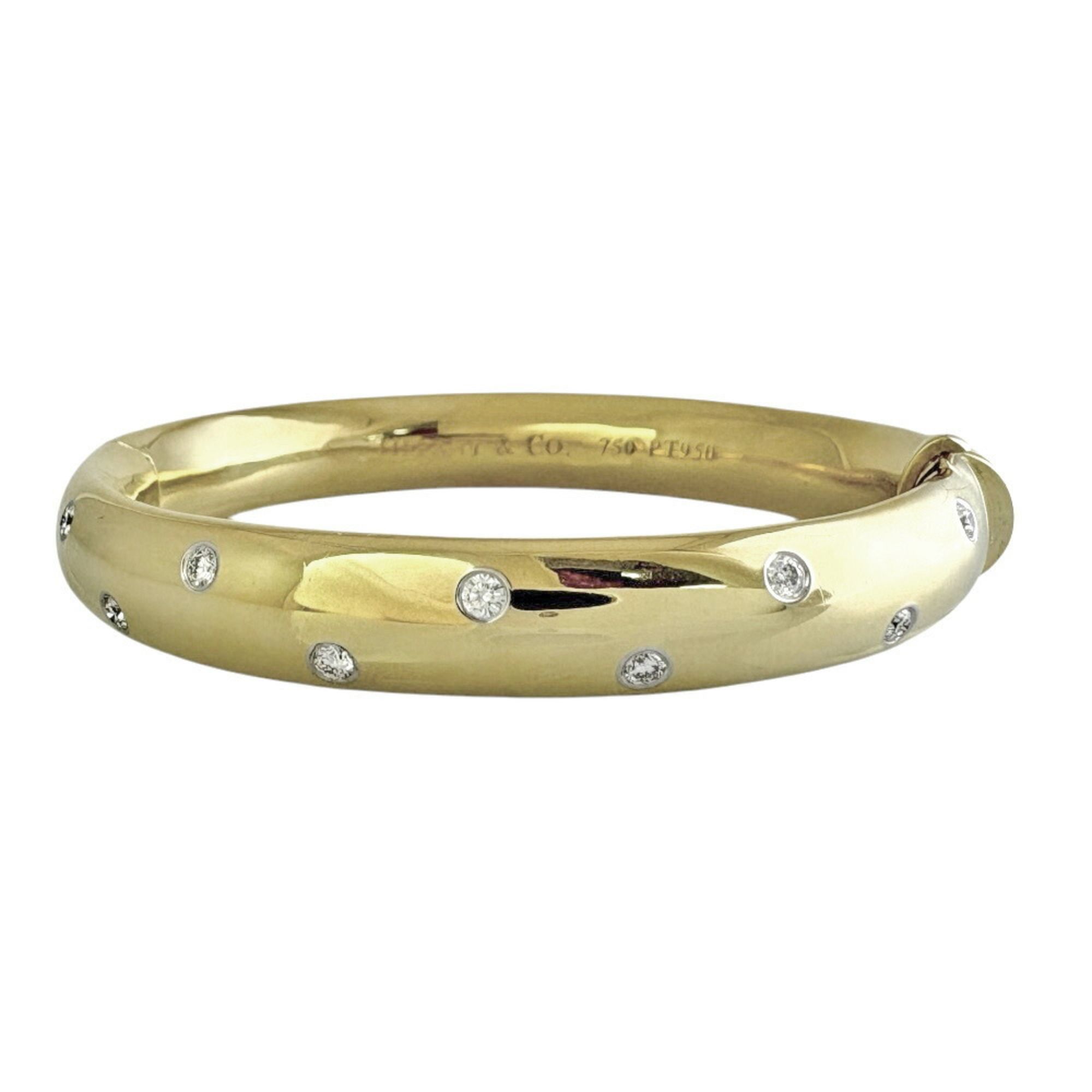 Tiffany Dots Bangle 18K Diamond Women's