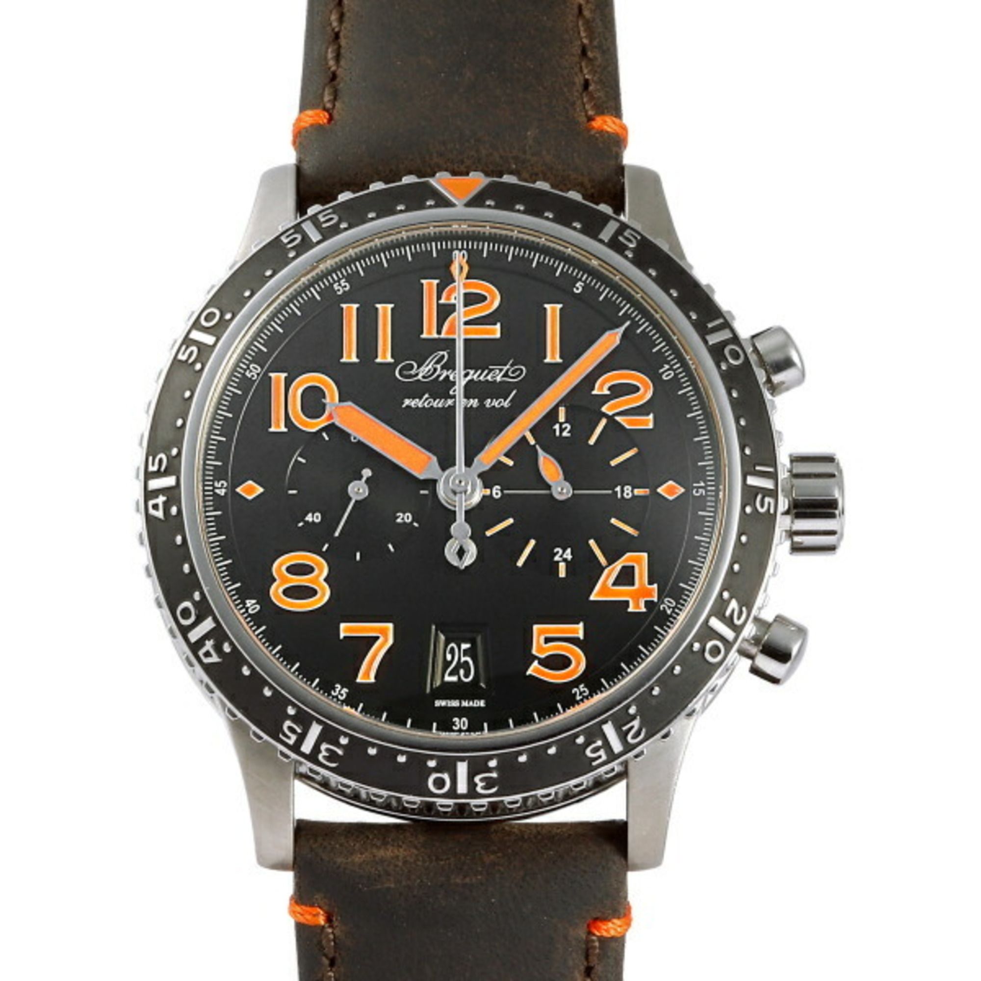 Breguet Type XXI World Limited 250 pieces 3815TI/HO/3ZU Black/Arabic Dial Watch Men's __