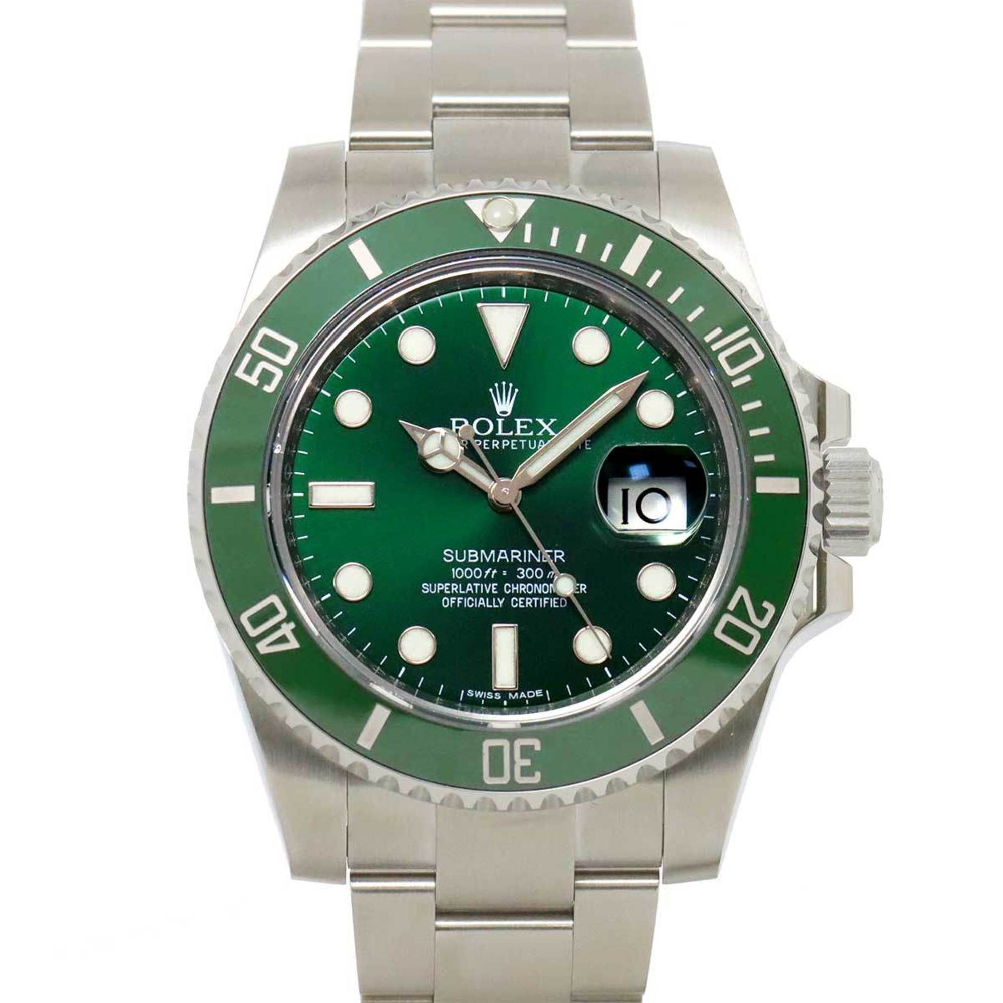 Rolex ROLEX Submariner Date 116610LV G-number Roulette Men's Watch Green Bezel Dial Automatic Self-w