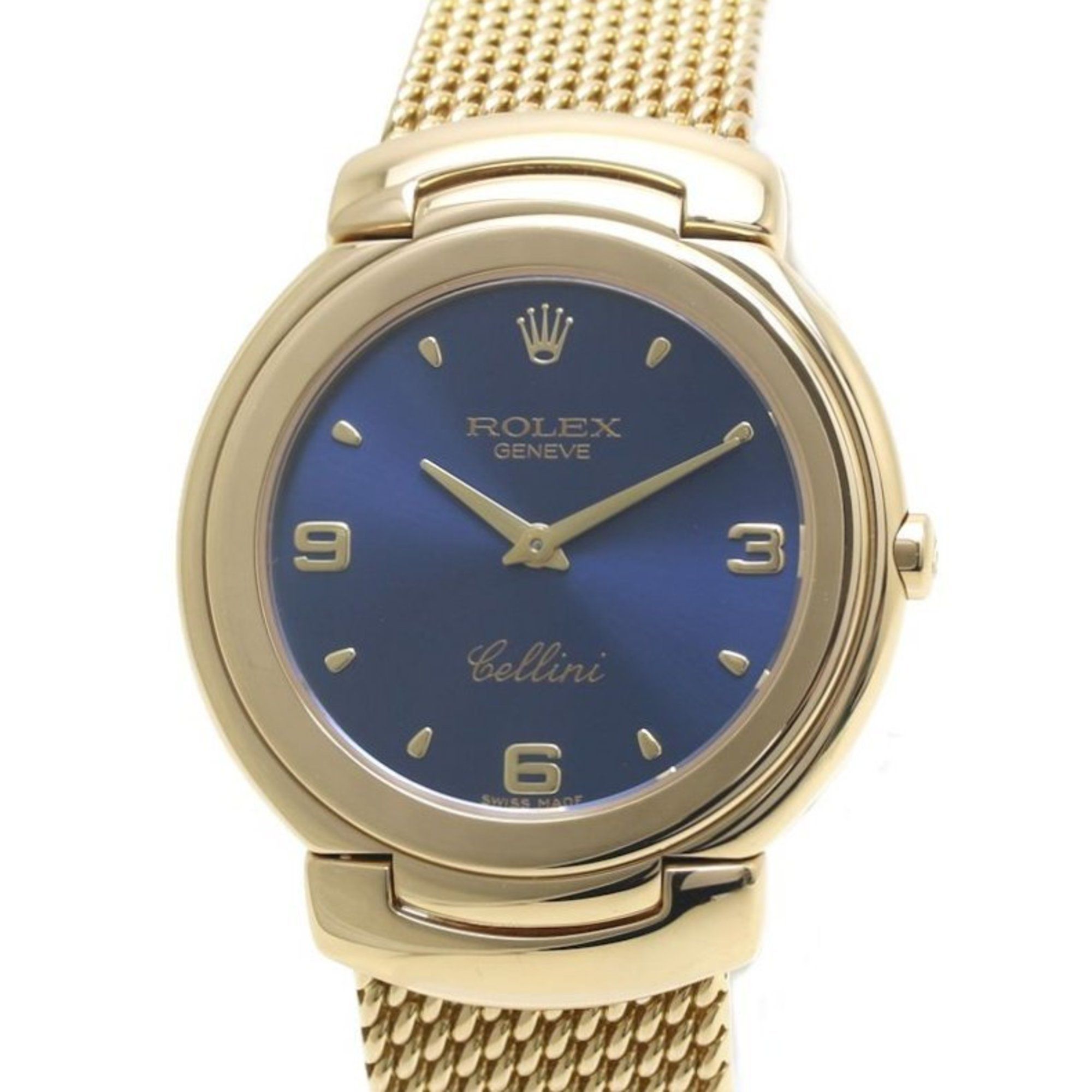 ROLEX Cellini Quartz 6622 8 18KYG Yellow Gold Men's Watch 39886
