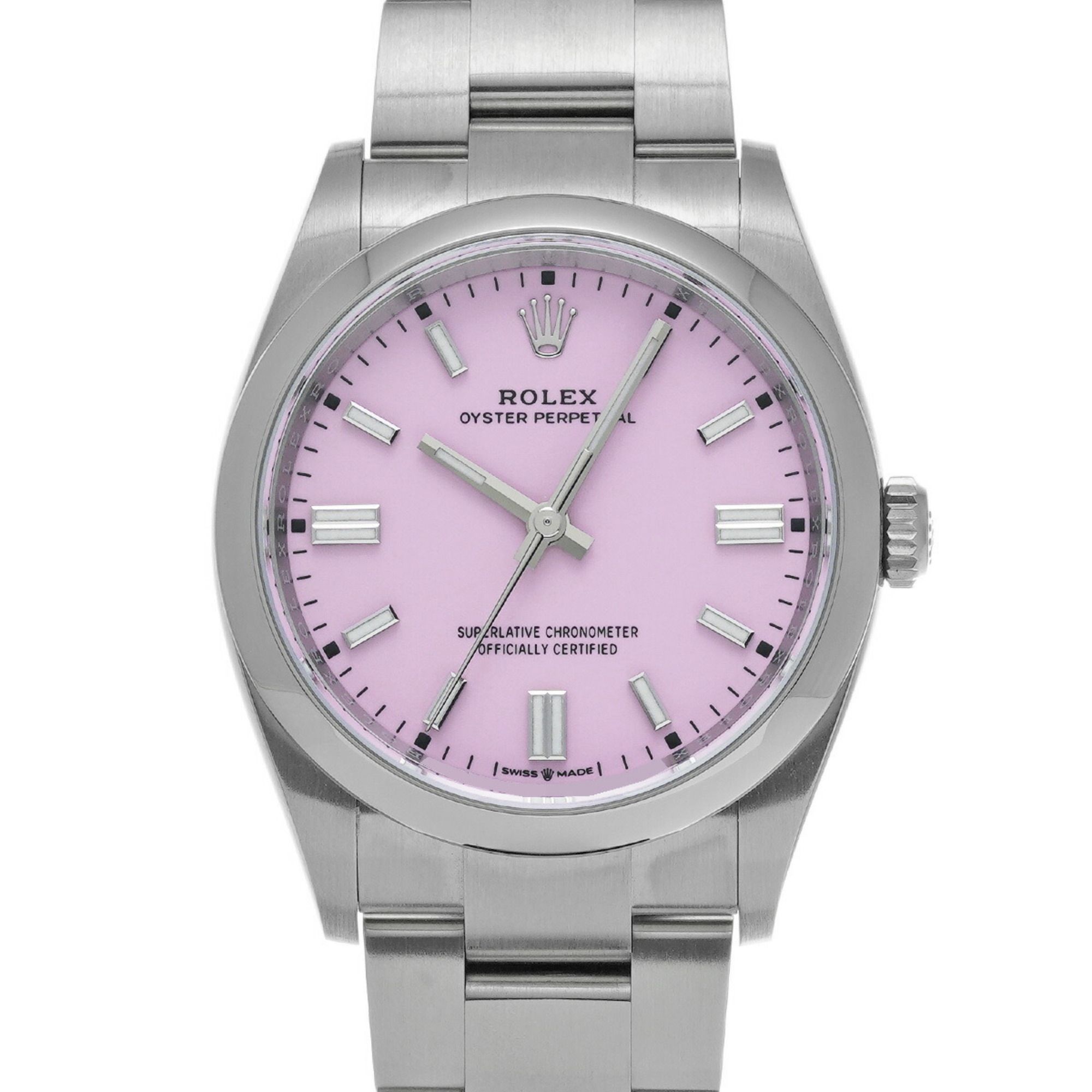 Rolex Oyster Perpetual 36 August 2024 126000 Random Serial Number Candy Pink Men's Watch Automatic
