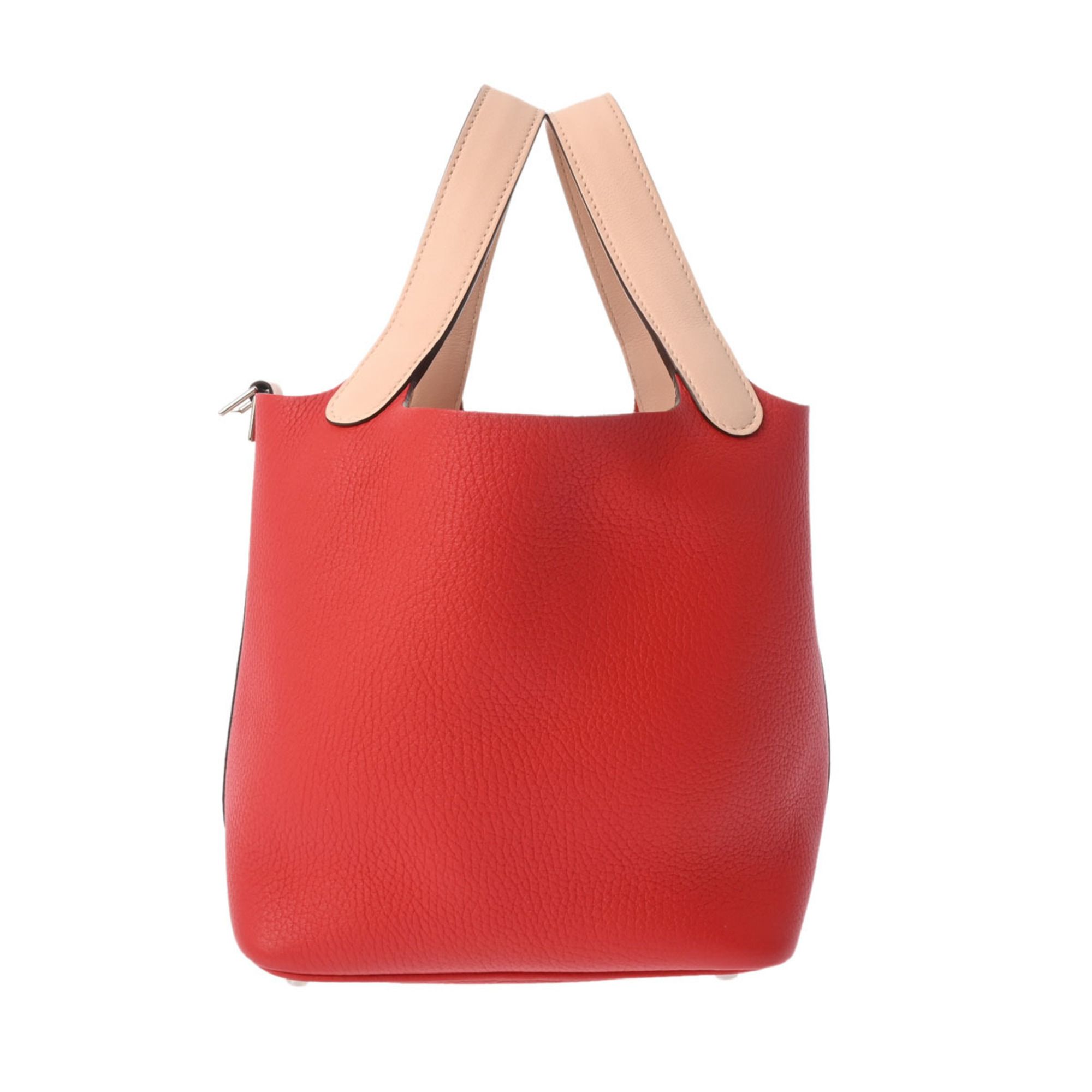 HERMES Picotin Lock PM Eclat Rouge Tomato/Rose Eglantine X Stamp (around 2016) Women's Taurillon Cle