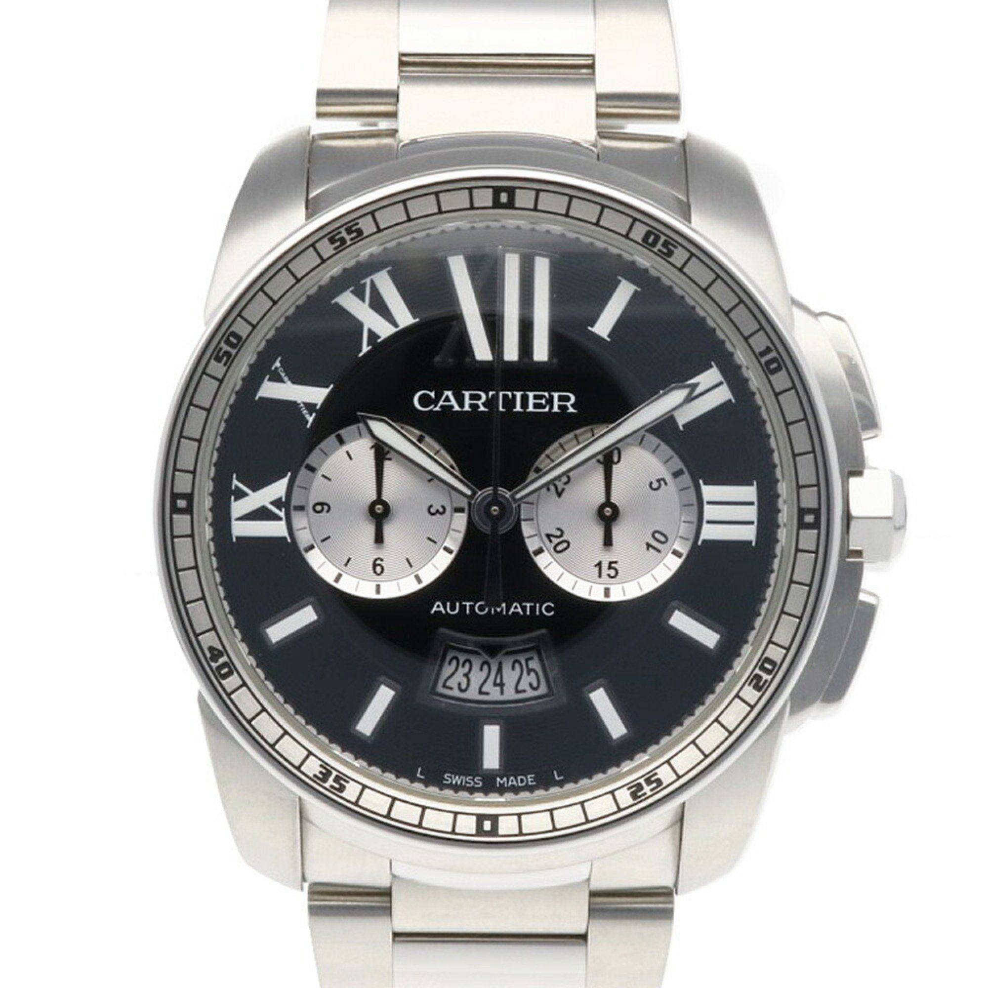 Cartier Calibre de Watch, Stainless Steel 3578 Automatic, Men's, Overhauled