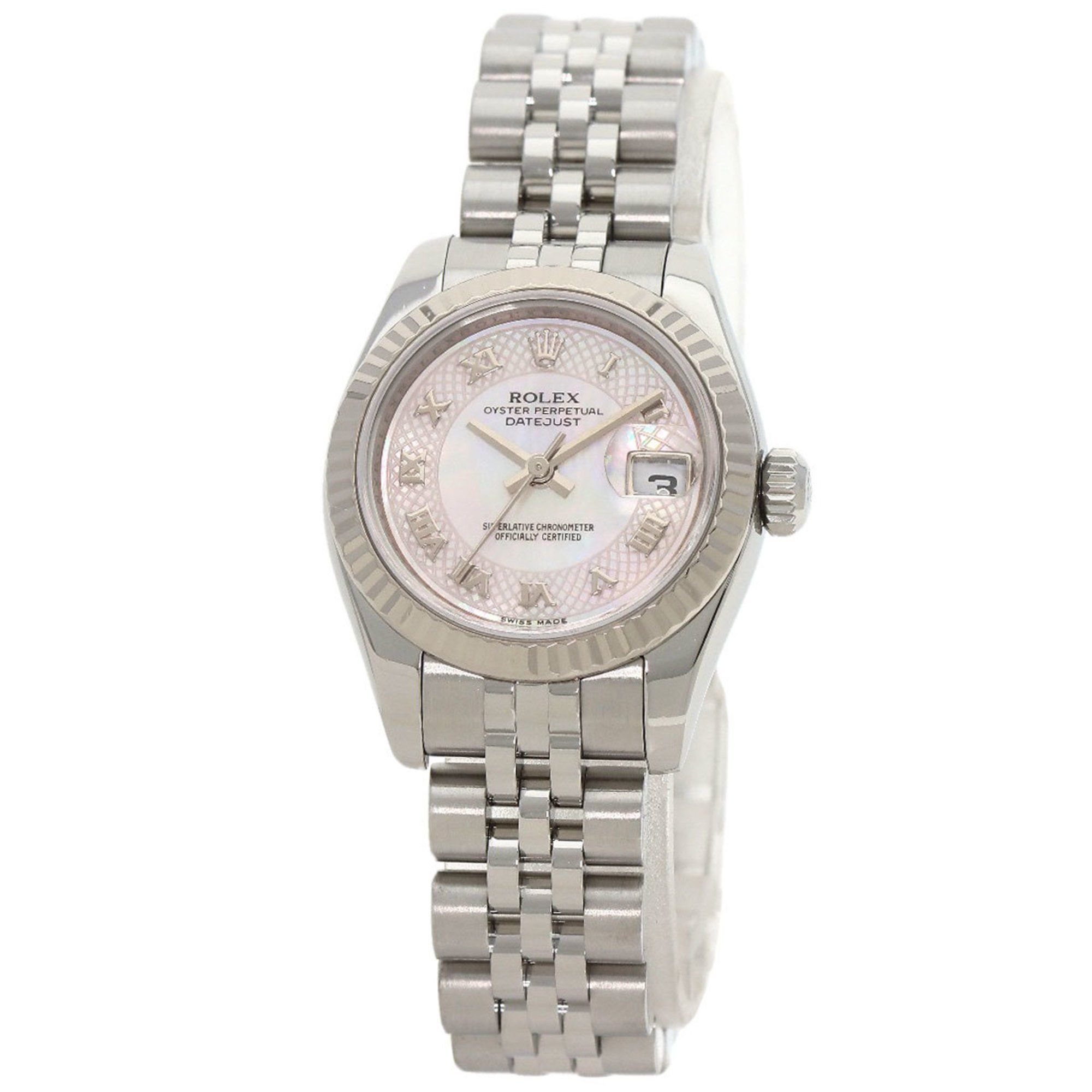 Rolex 179174NRD Datejust Watch Stainless Steel SS K18WG Ladies