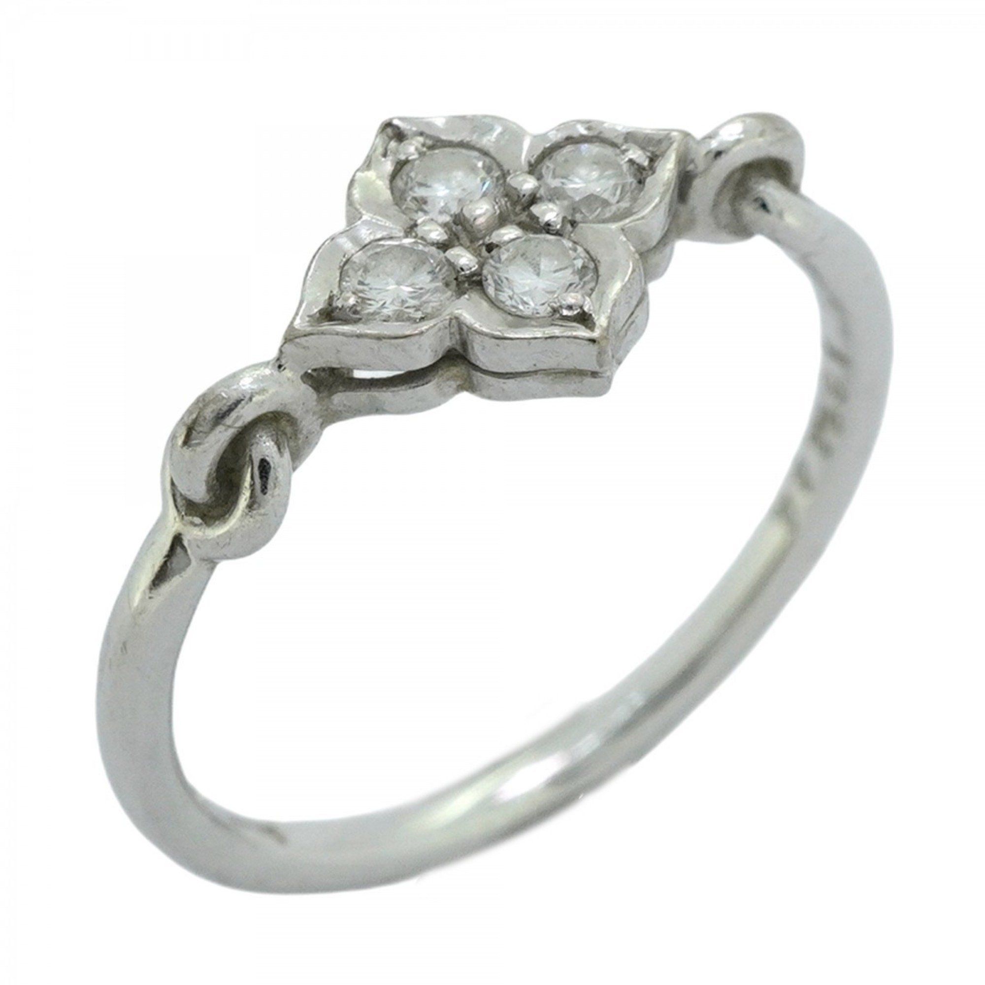 Cartier Ring Hindu 18KWG White Gold Diamond Size 6 Ladies