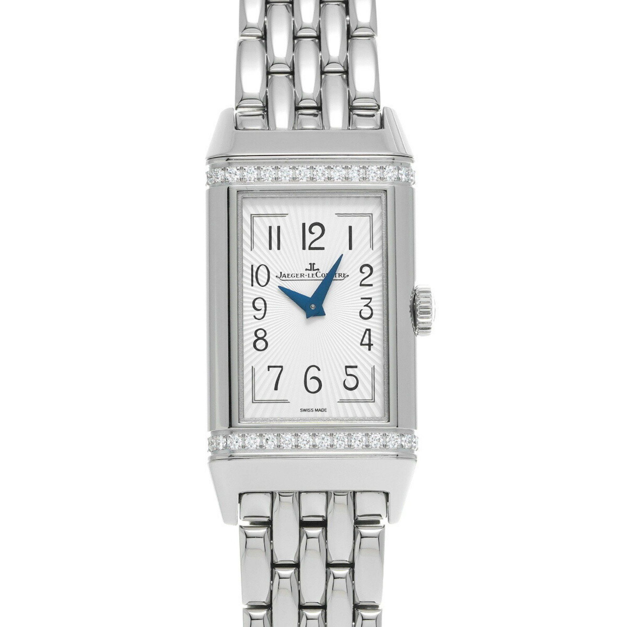 Jaeger-LeCoultre Reverso One Duet Q3348120 Silver/Blue Watch Manual Winding