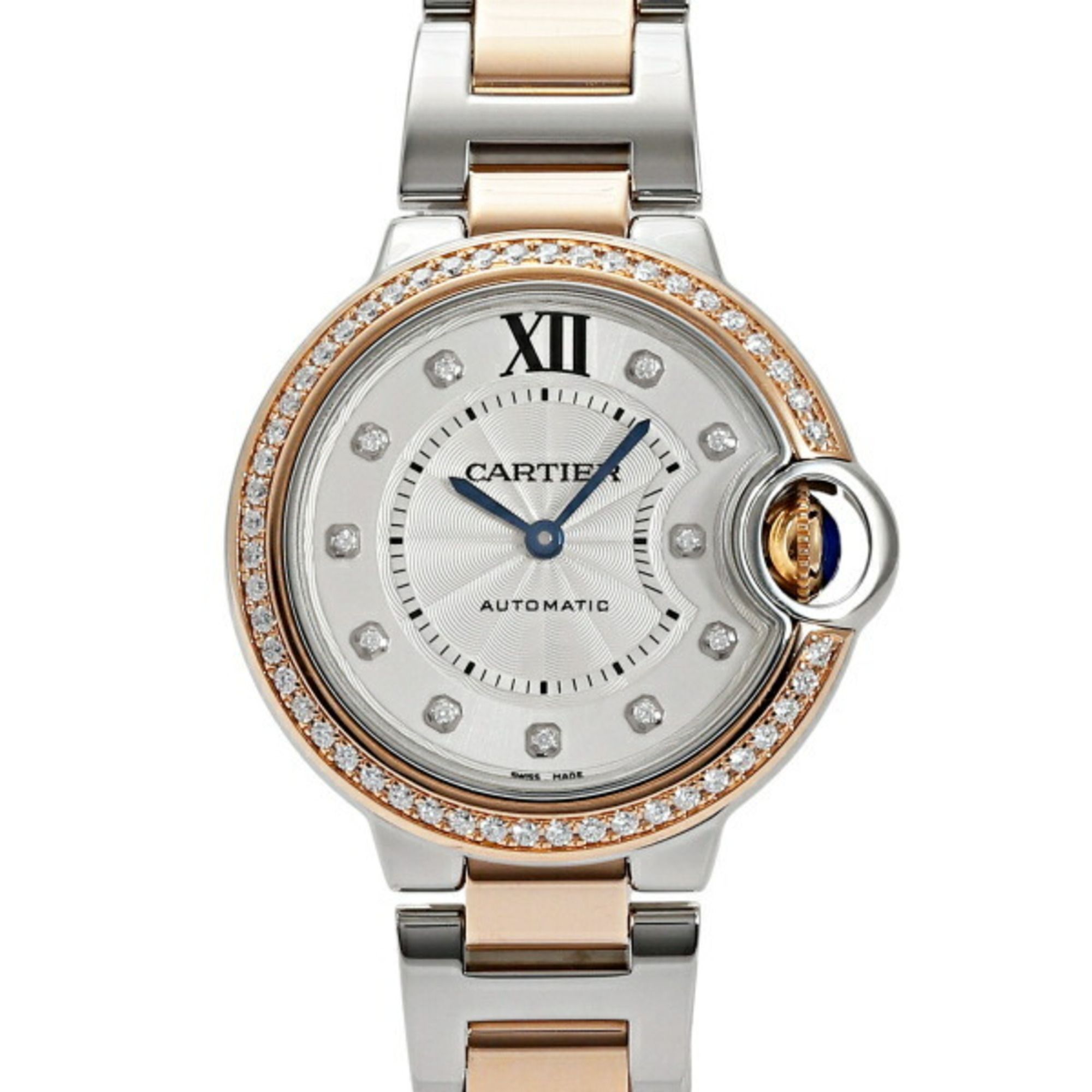 Cartier Ballon Bleu WE902077 Silver Dial Wristwatch for Women __