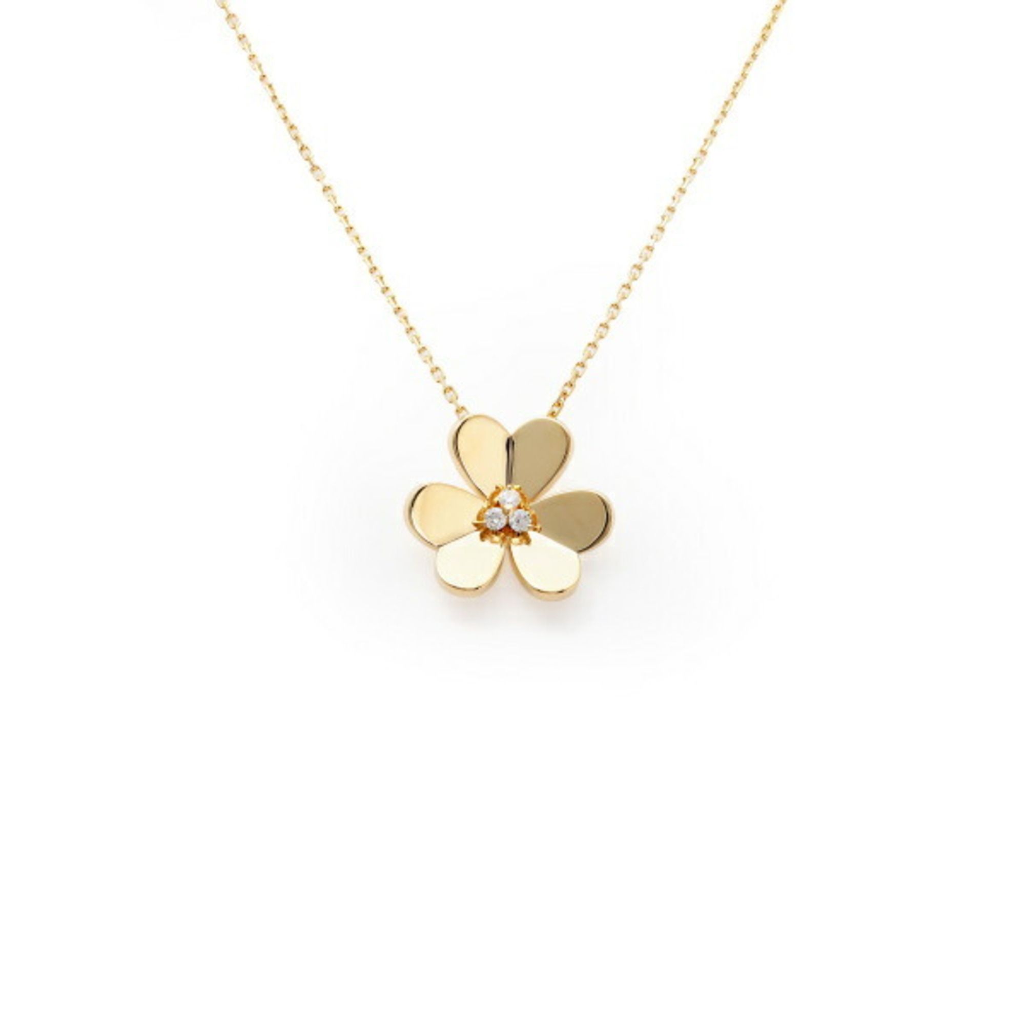 Van Cleef & Arpels Van Cleef Arpels Frivole Pendant Large Model K18YG Yellow Gold Necklace