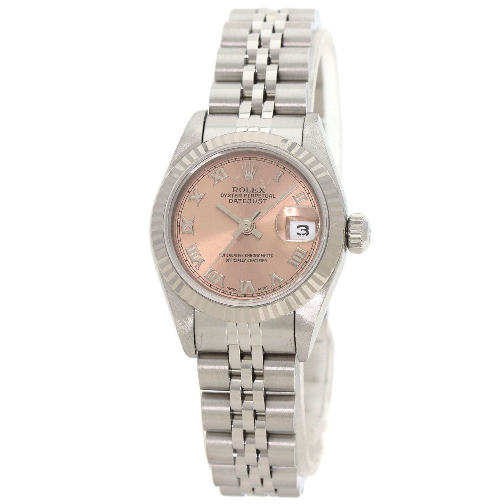Rolex 69174 Datejust Watch Stainless Steel SS K18WG Ladies