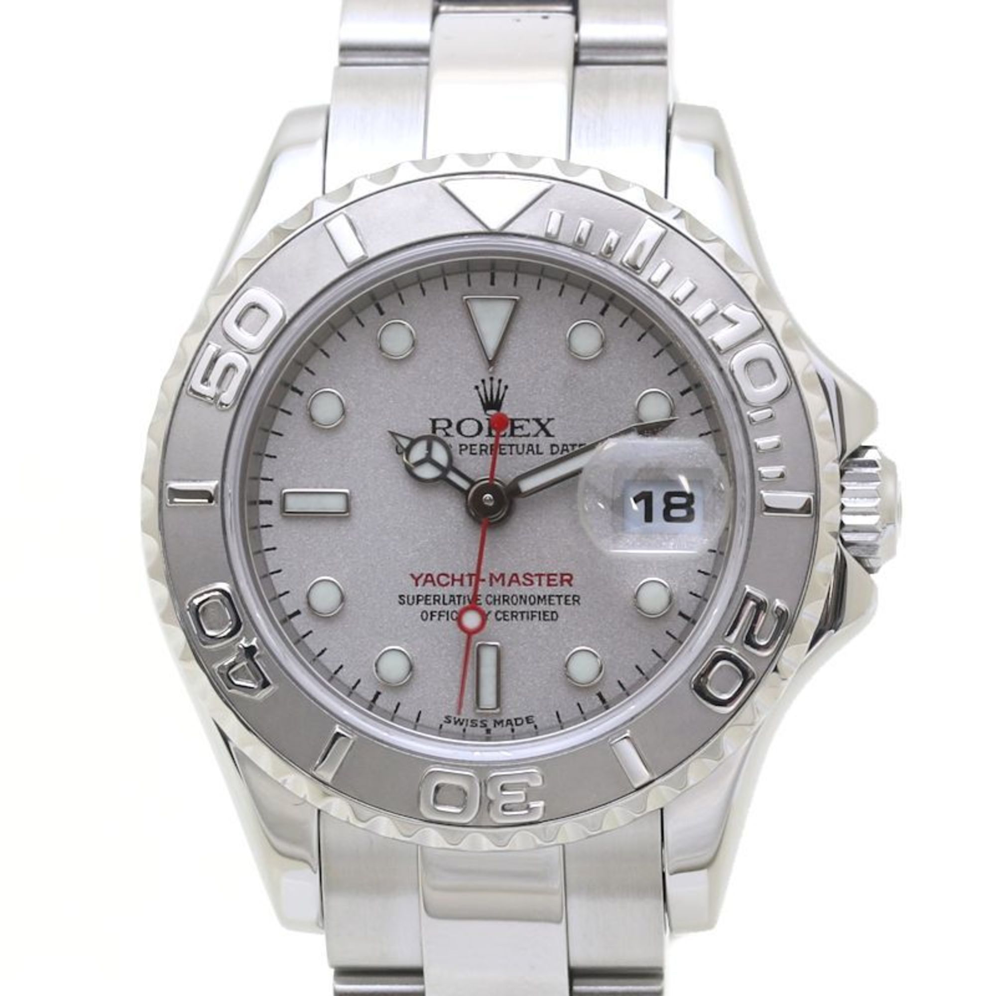 ROLEX Rolex Yacht-Master Rolesium 169622 D-serialized Stainless Steel x Platinum Bezel Ladies 39885