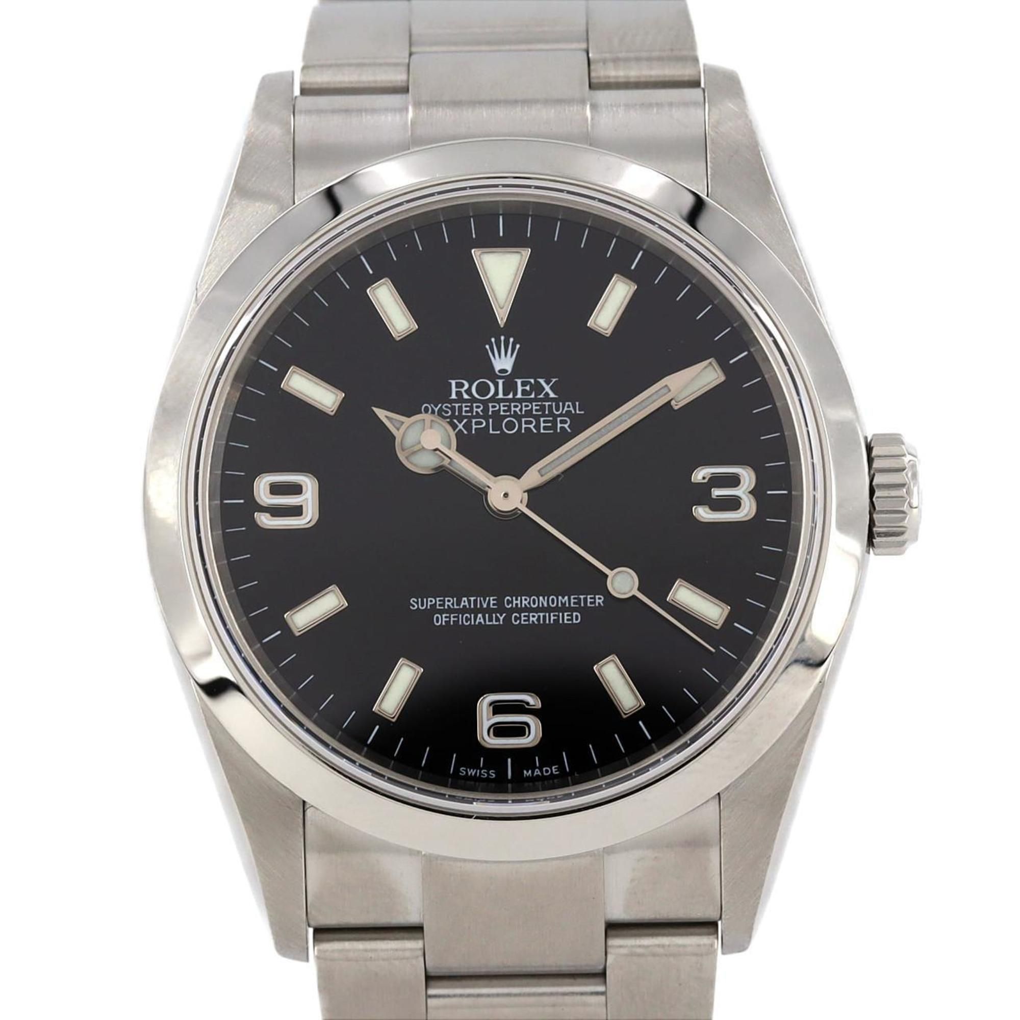Rolex Explorer I 114270 SS Wristwatch Automatic D serial number
