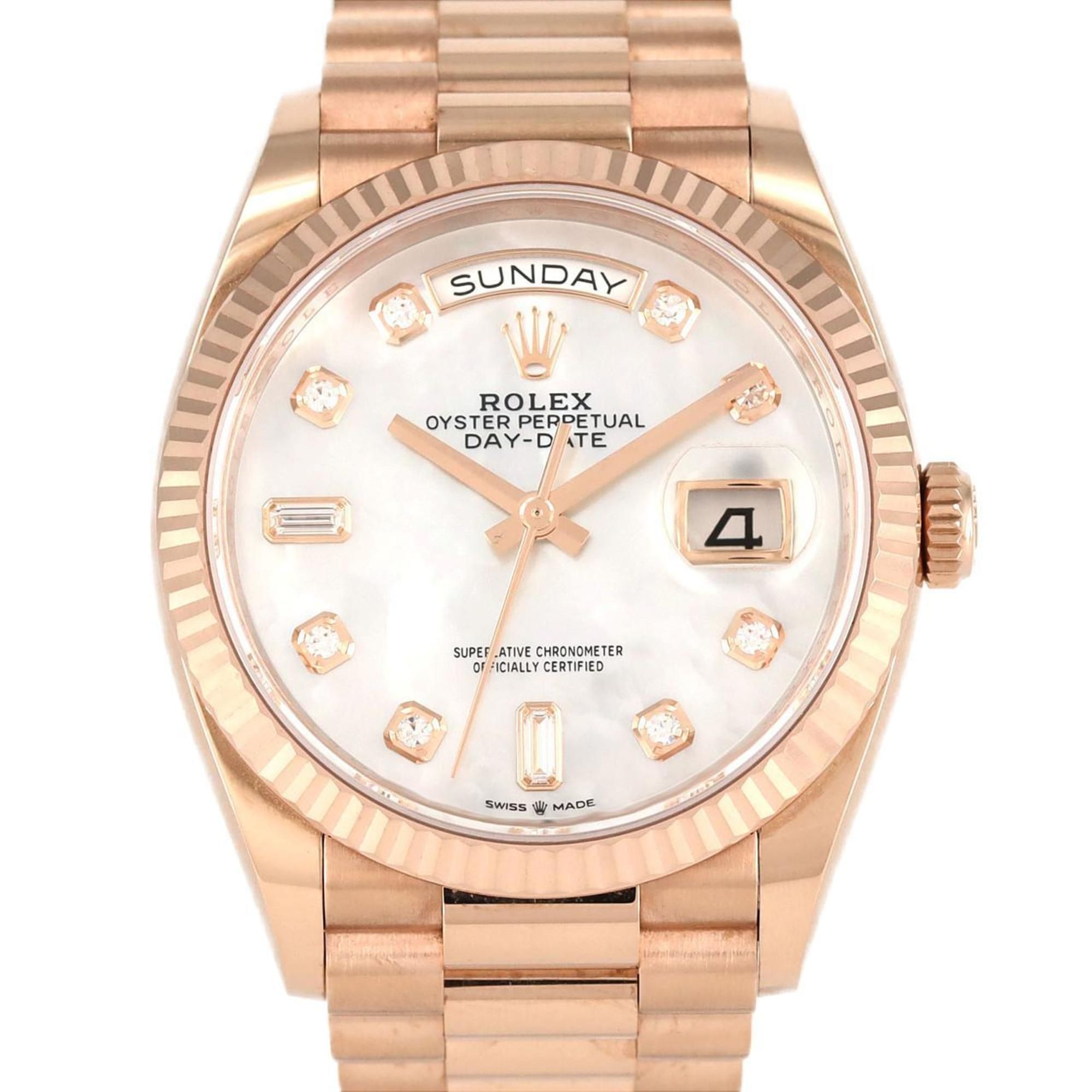 Rolex Day-Date 128235NA PG/RG Wristwatch Automatic Random Number