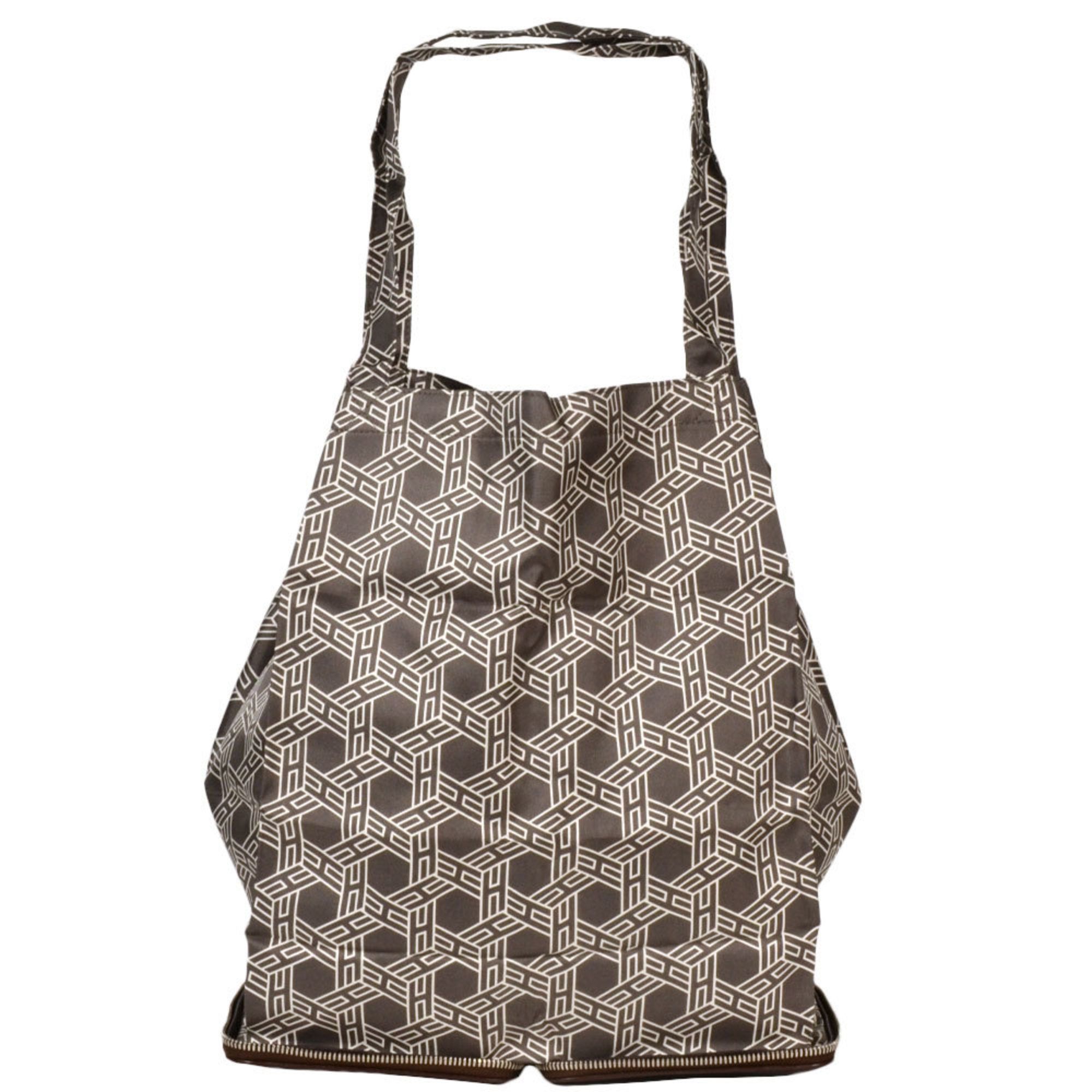 Hermes Silky Pop Eco Bag Dark Brown H Buffle Skipper Silk