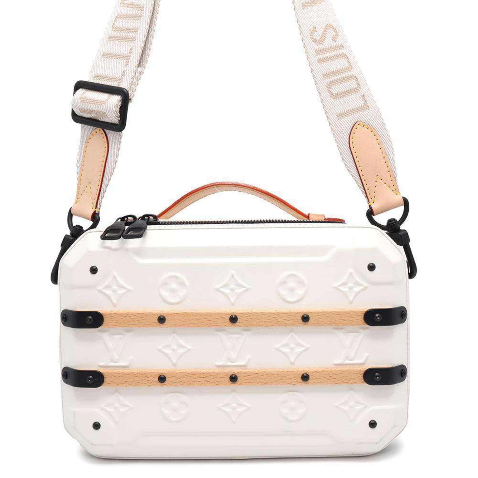 Louis Vuitton Shoulder Bag Calf Leather Future Trunk M21950 Handbag White Black