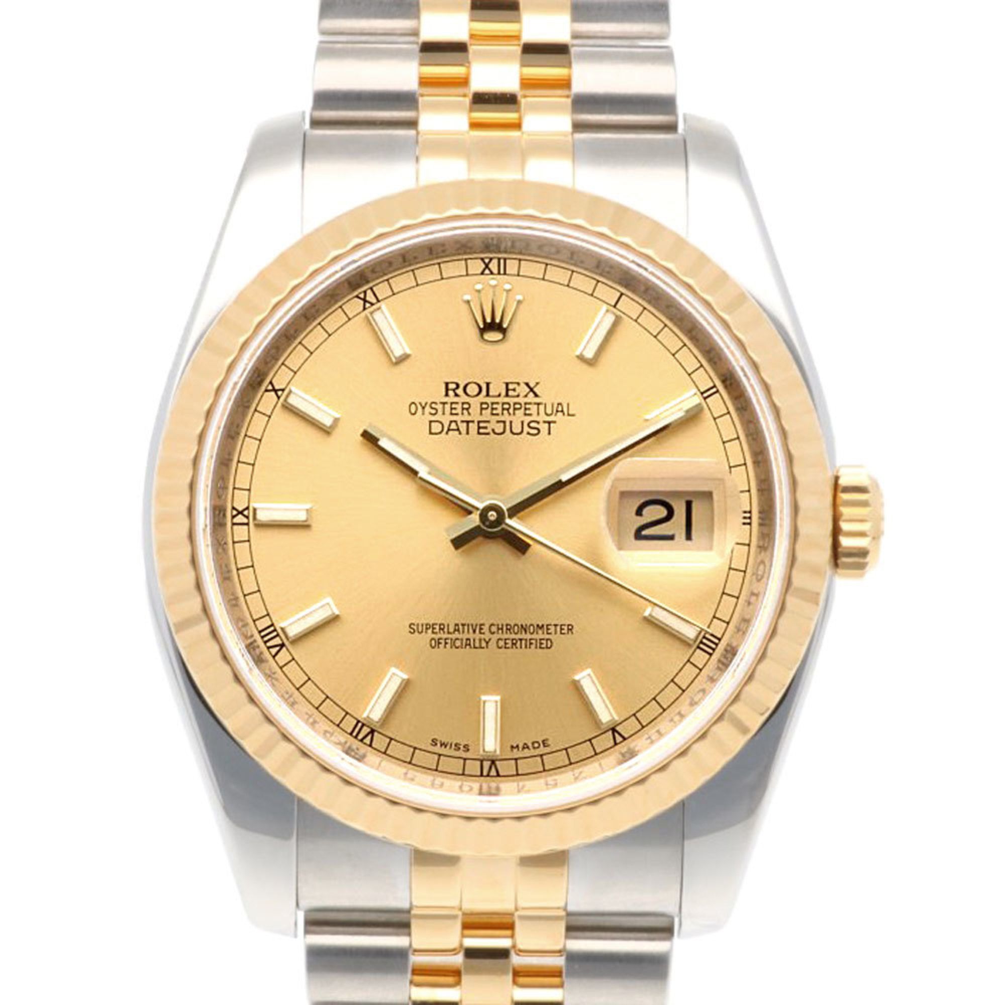 Rolex Datejust Oyster Perpetual Watch Stainless Steel 116233 Automatic Men's Z Series 2006 Model