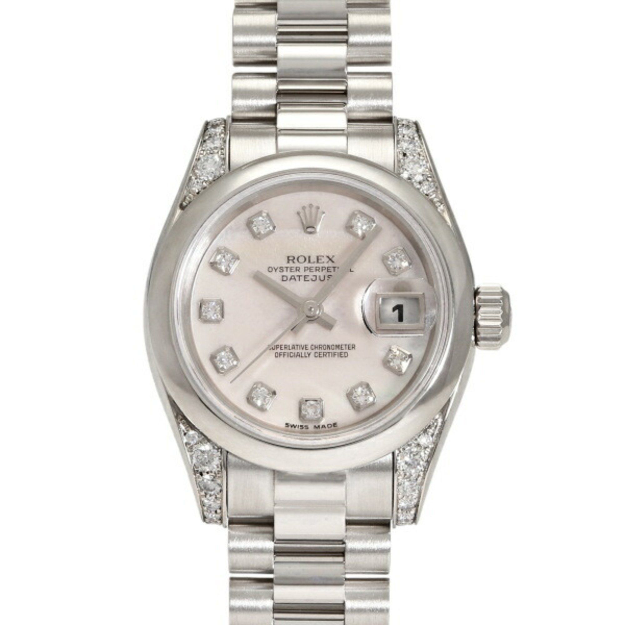 Rolex ROLEX Datejust 26 179296NG White Dial Wristwatch Ladies __