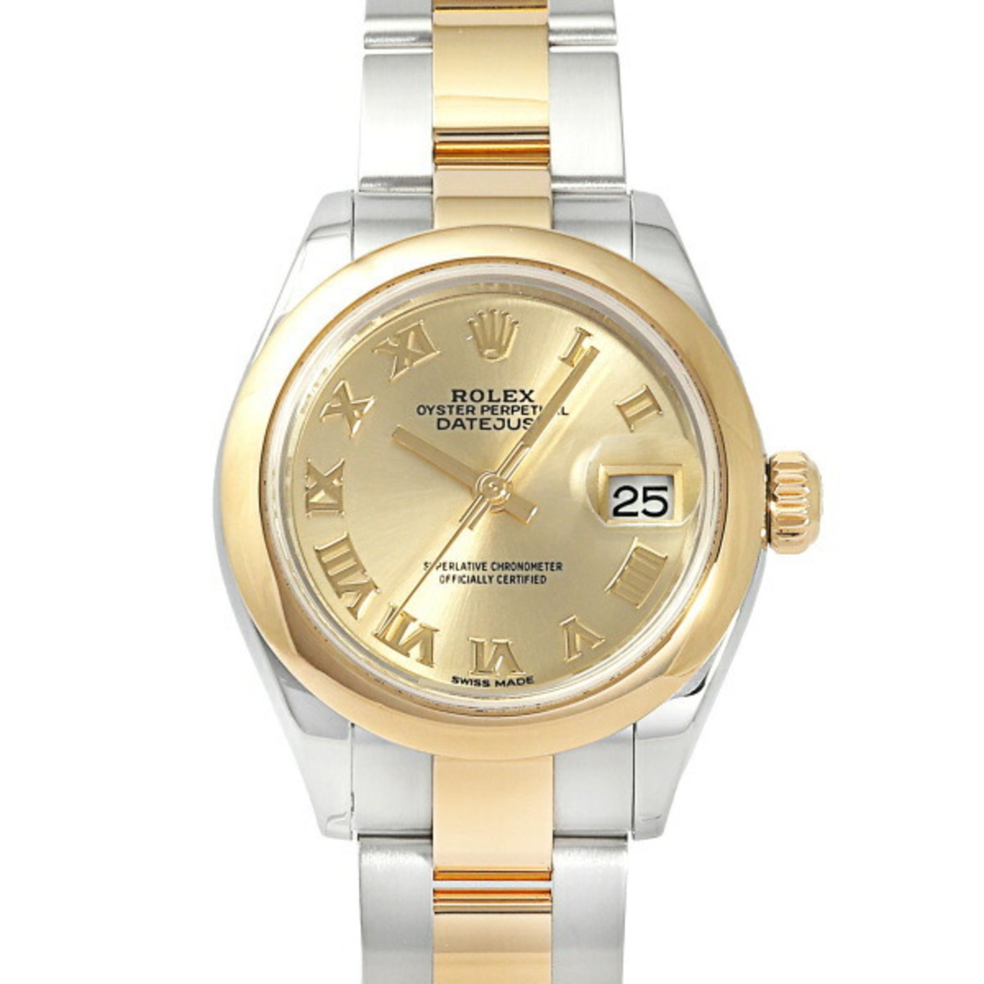 Rolex Datejust 28 279163 Champagne/Roman Dial Watch Ladies __