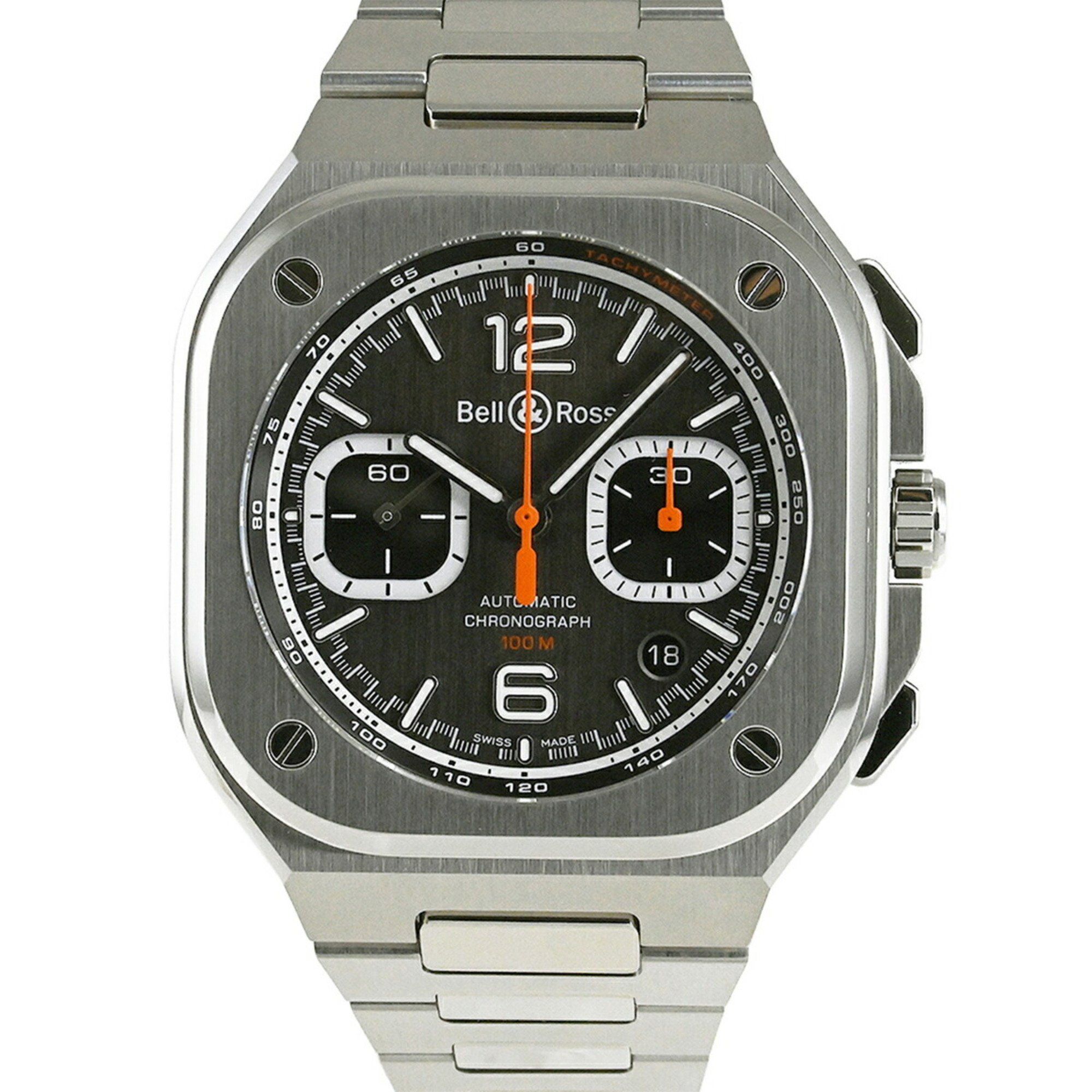 Bell & Ross BR 05 Chrono Racing Orange Watch Japan Limited Edition 99 BR05C-SP-ST SST