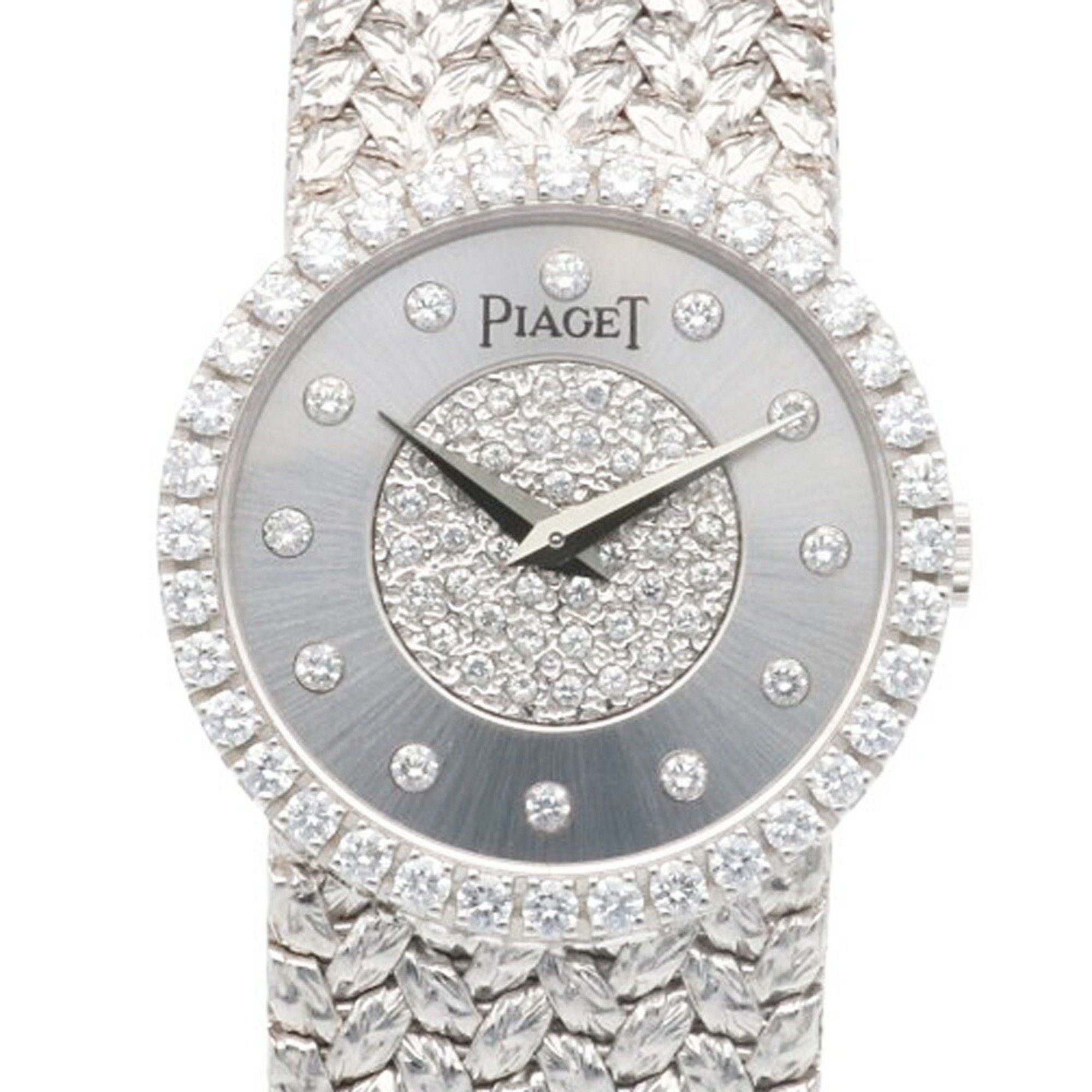 Piaget Tradition Watch 18K 9706D2 Manual Winding Ladies PIAGET Diamond Overhauled