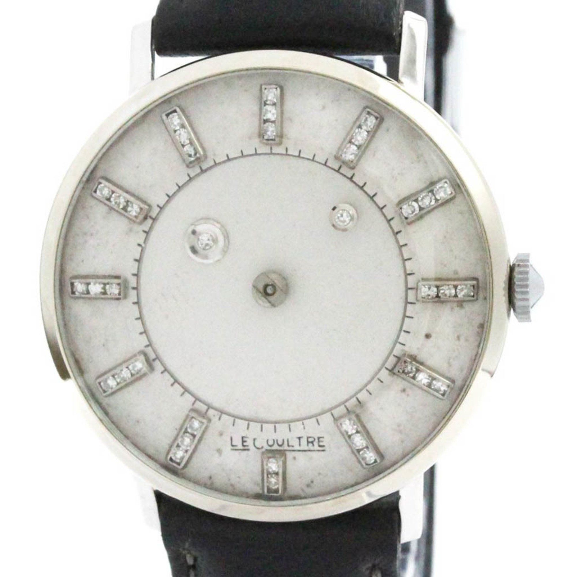 JAEGER LE COULTRE Mystery Cal 480 White Gold Hand-Winding Me 615-208