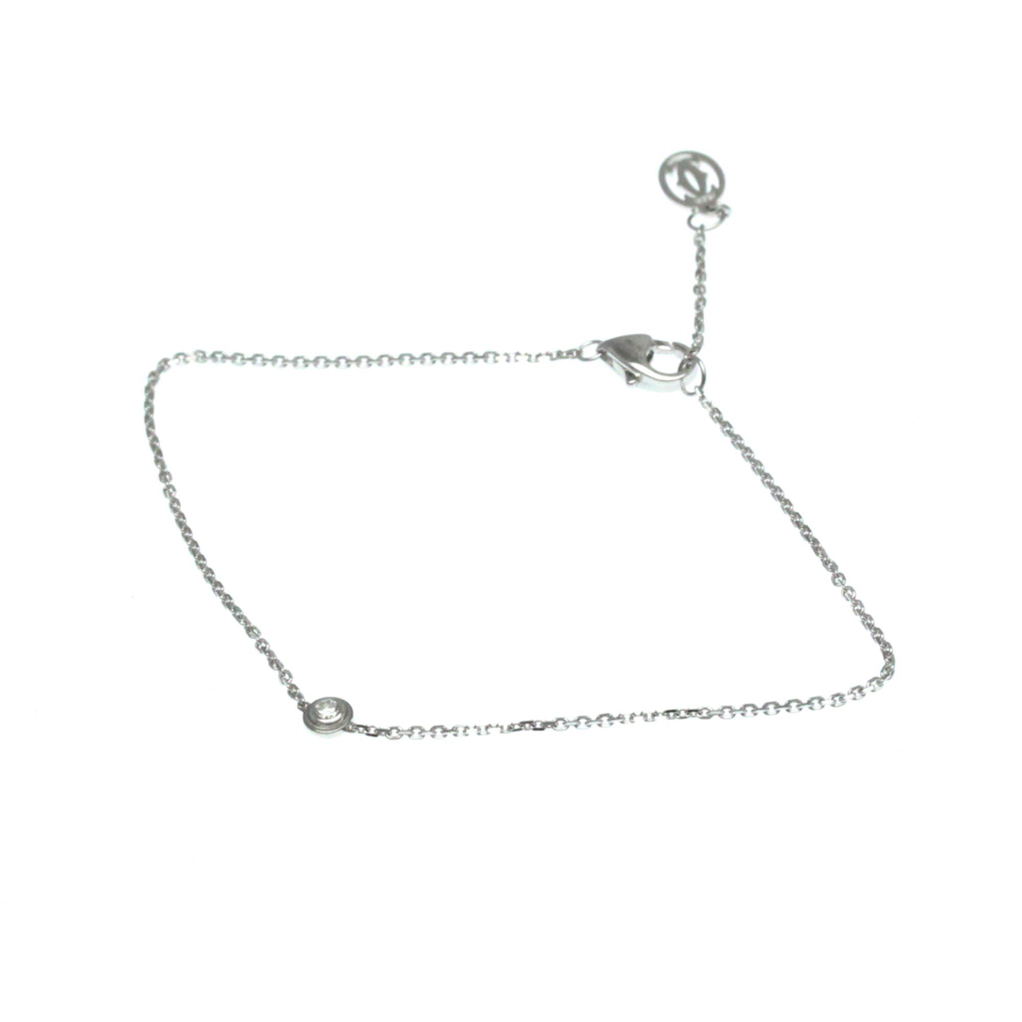 Cartier D'Amour Bracelet XS White Gold (18K) Diamond Charm Bracelet Silver
