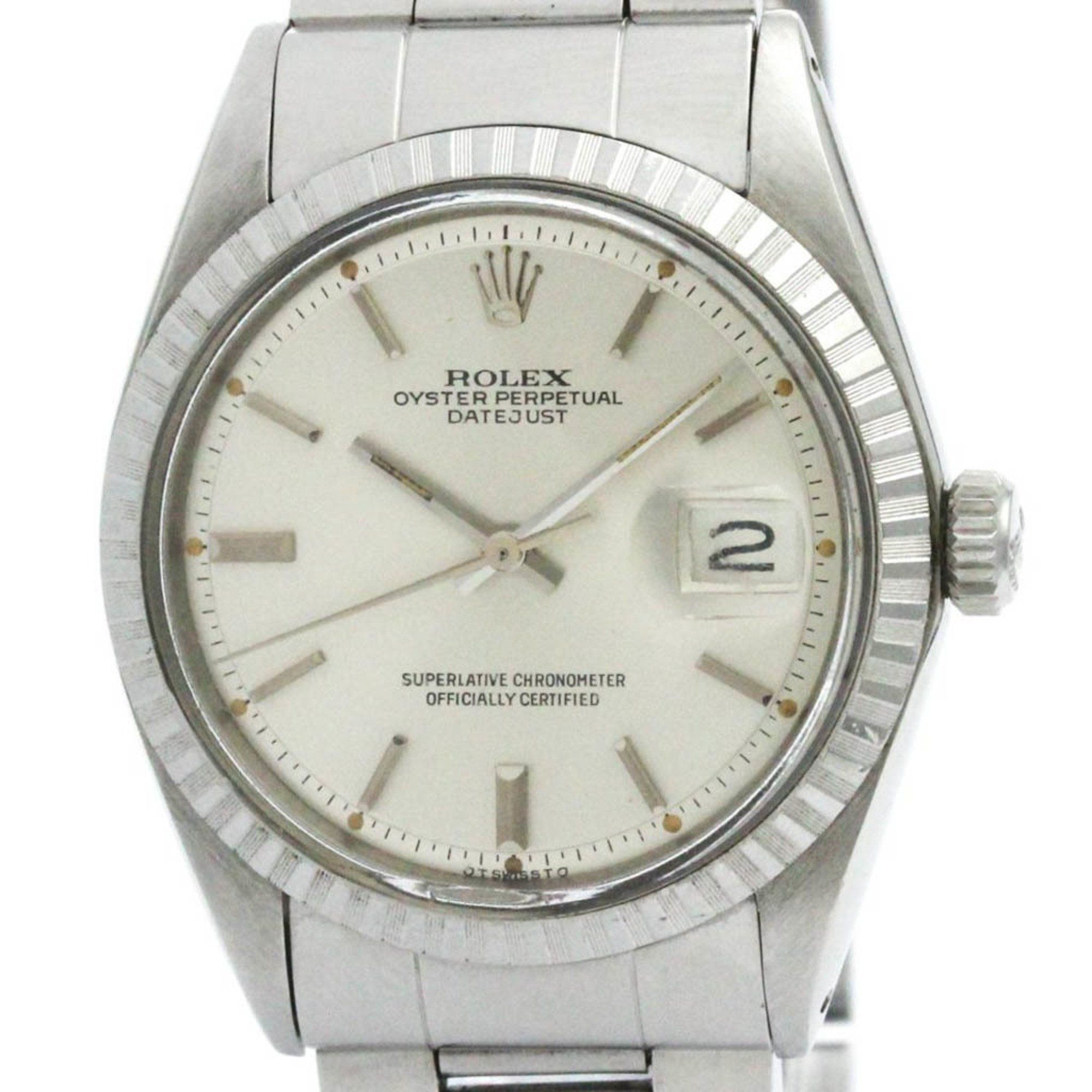 Vintage ROLEX Datejust 1603 Stainless Steel Automatic Mens Watch