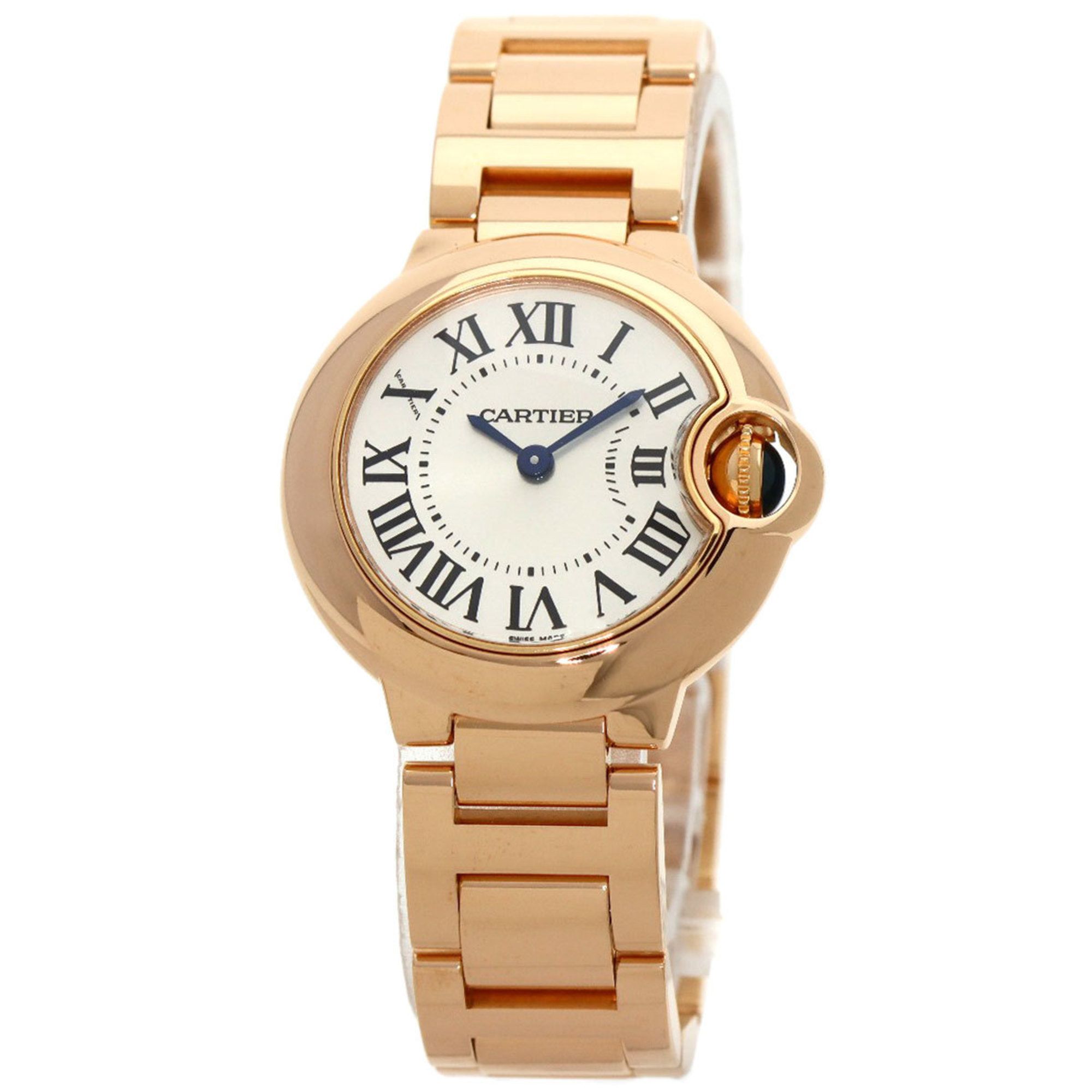 Cartier W69002Z2 Ballon Bleu SM 28mm Manufacturer Complete Wristwatch K18 Pink Gold/K18PG Ladies CAR