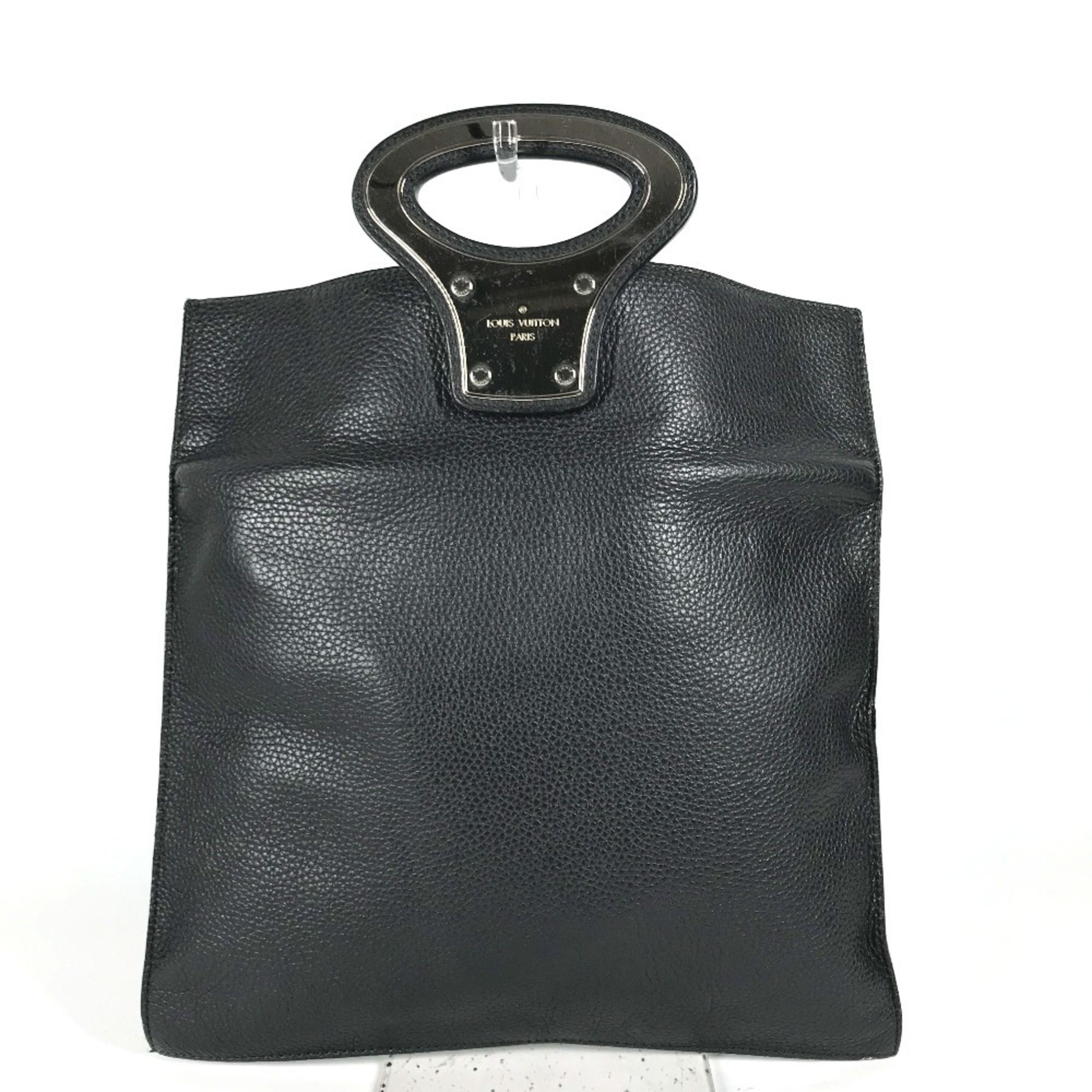 LOUIS VUITTON M48811 Handbag, Bag, Bi-fold, Portfolio, 2WAY, Clutch Leather, Men's, Women's, Black