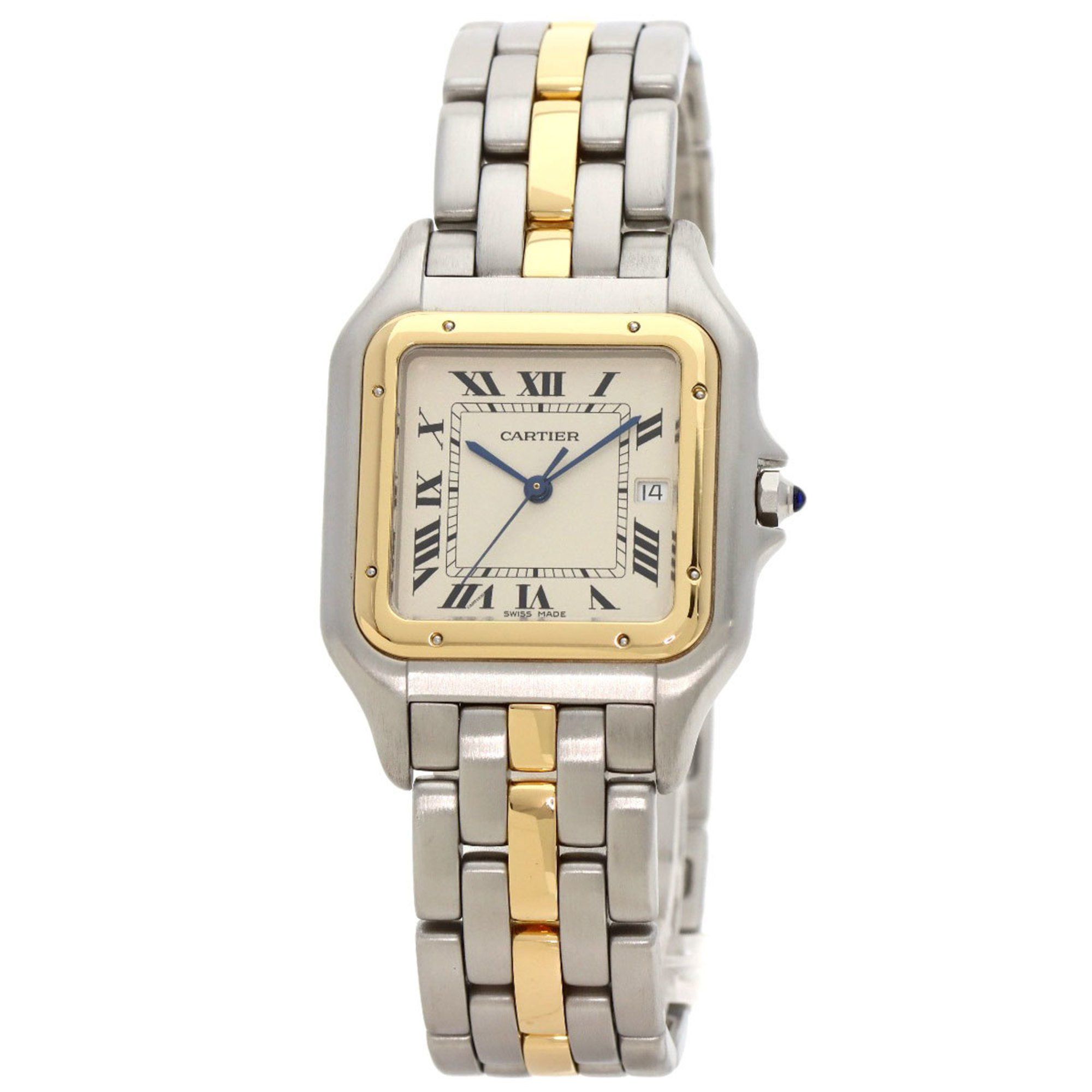 Cartier W25027B5 Panthere LM 1 Row Watch Stainless Steel SSxK18YG Men's