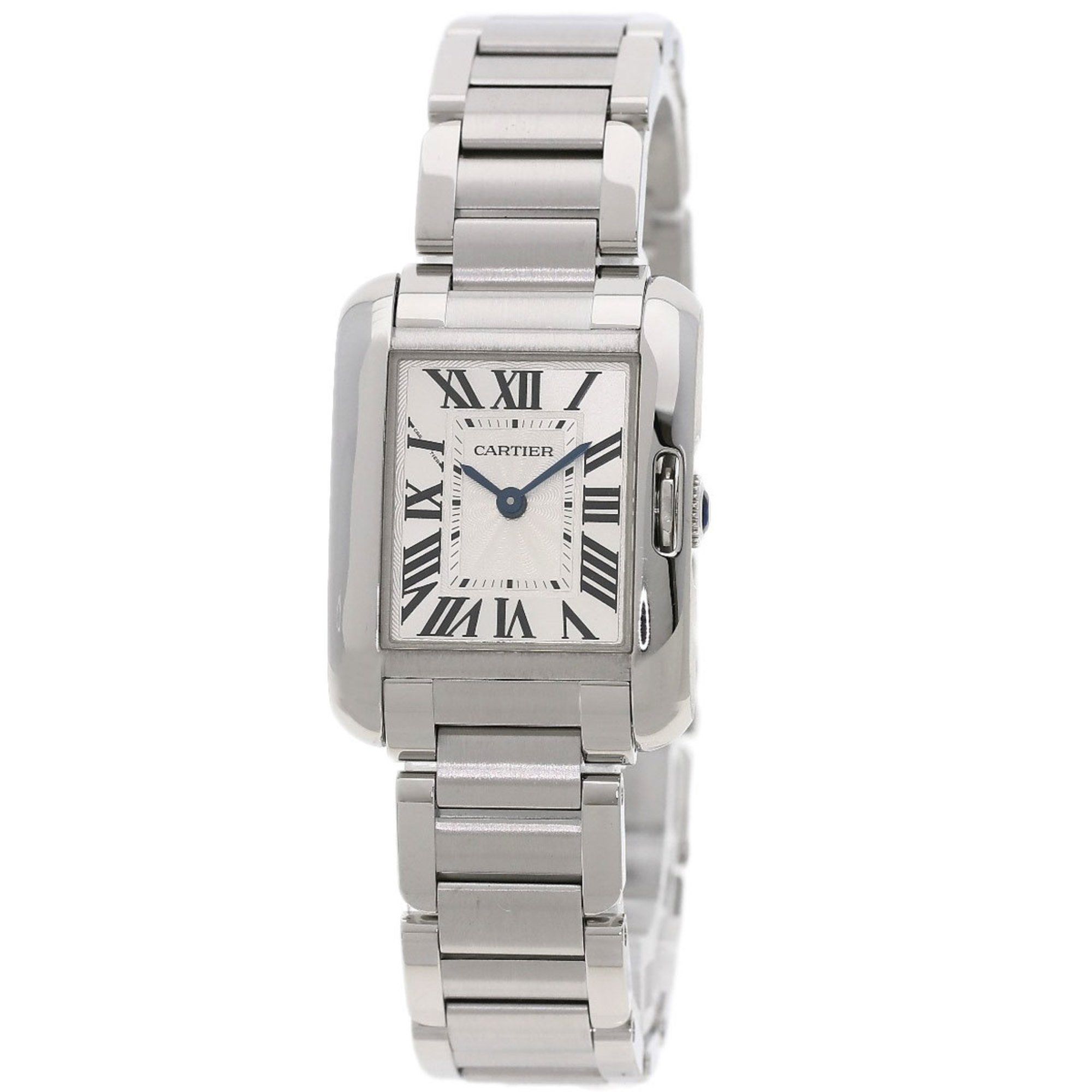 Cartier W5310022 Tank Anglaise SM Watch Stainless Steel SS Ladies