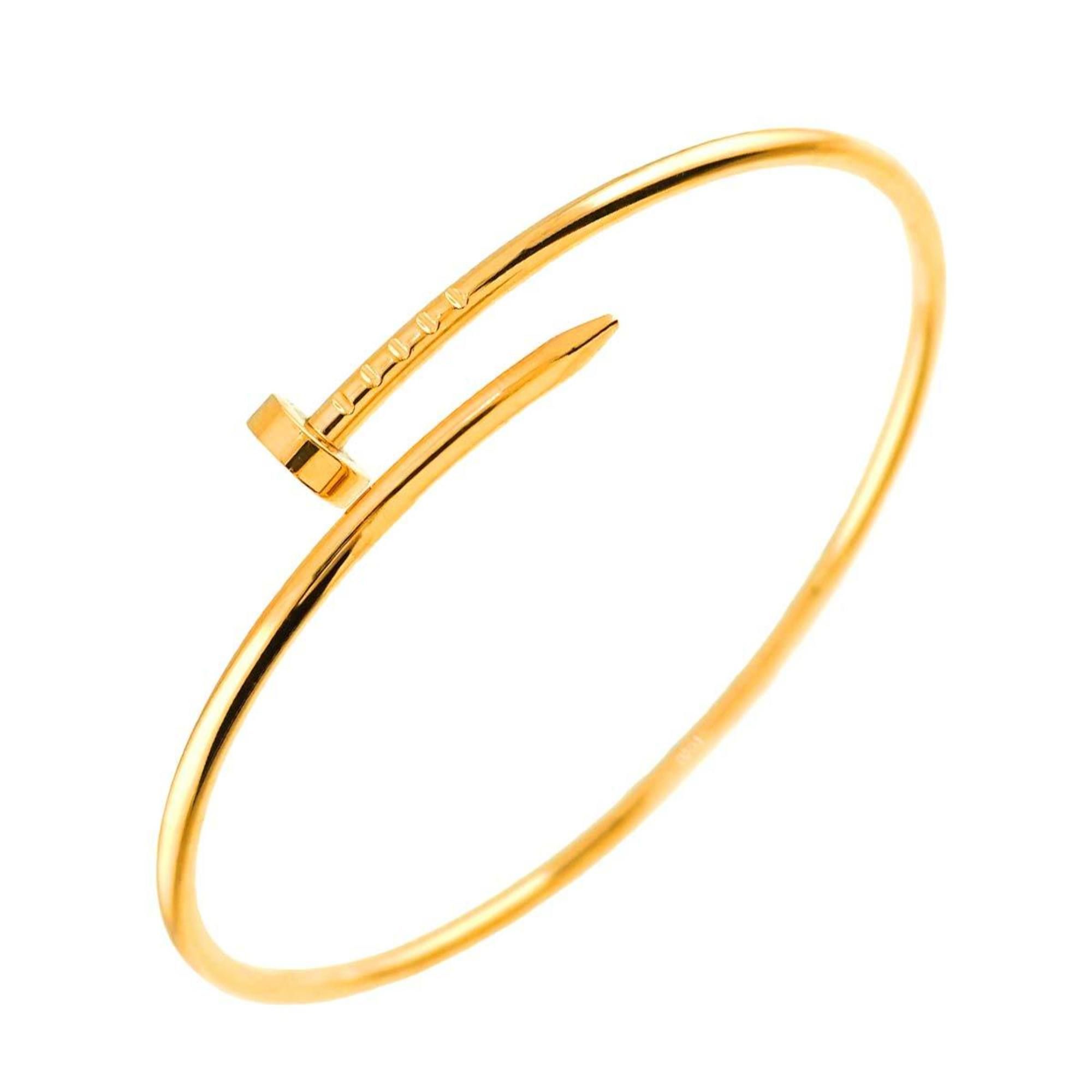 Cartier Juste Un Clou Small SM #18 Bracelet K18 YG Yellow Gold 750