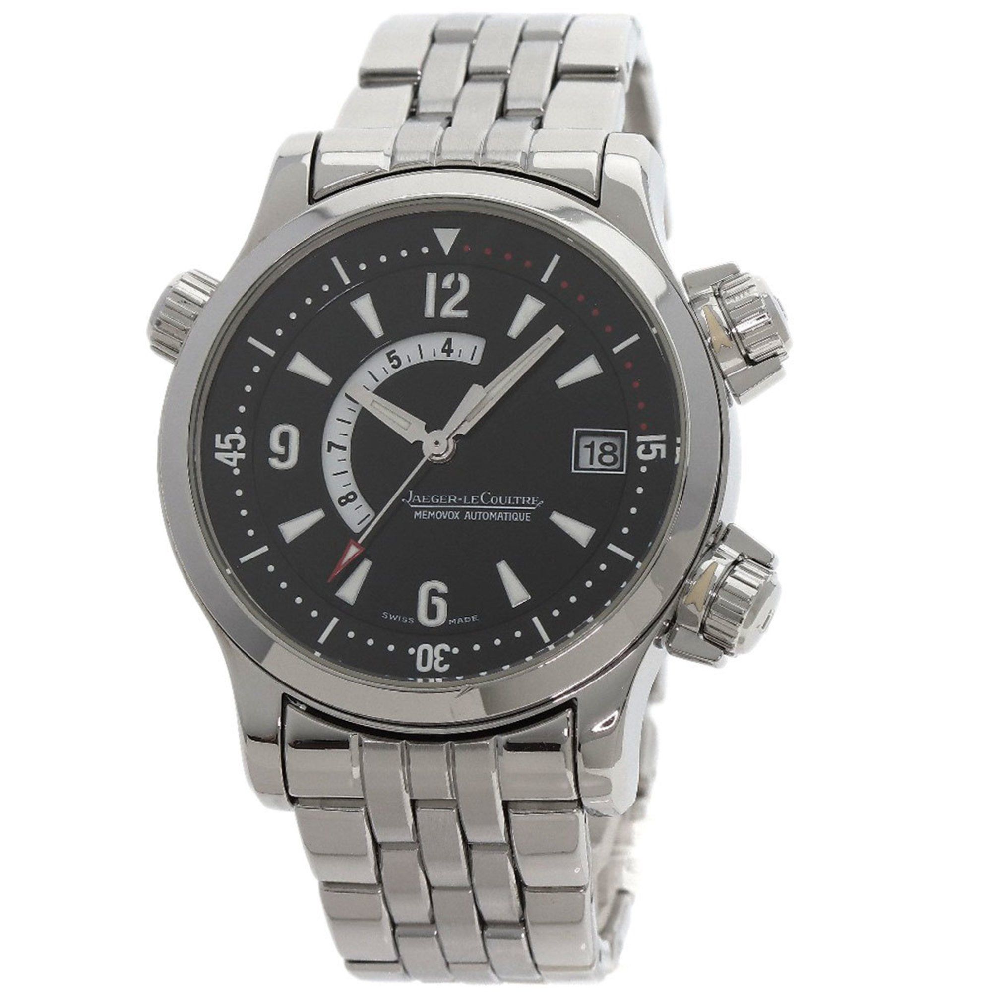 Jaeger-LeCoultre 146.8.97 Master Compressor Memovox Watch Stainless Steel SS Men's