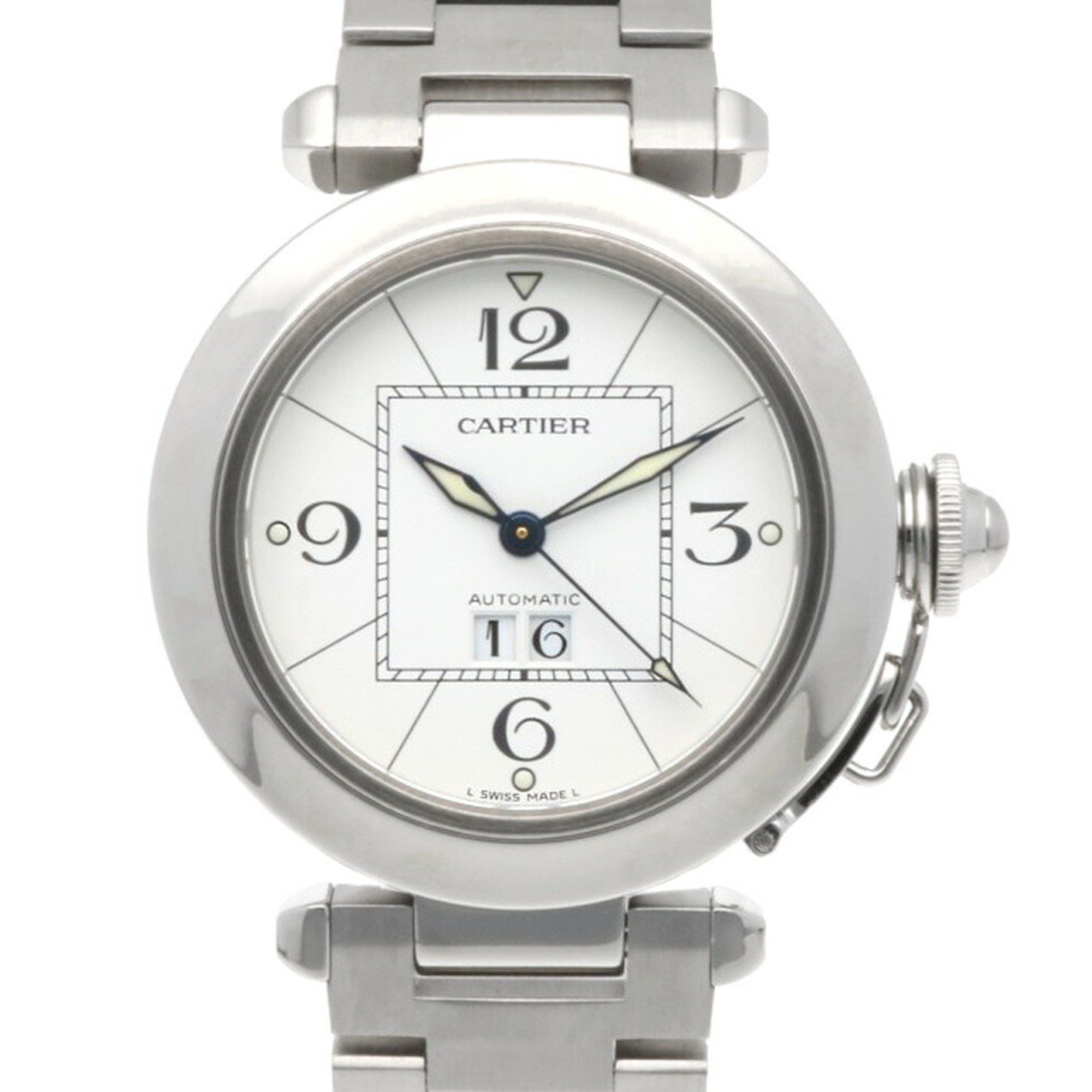 Cartier Pasha Big Date Watch, Stainless Steel 2475 Automatic, Men's, Overhauled