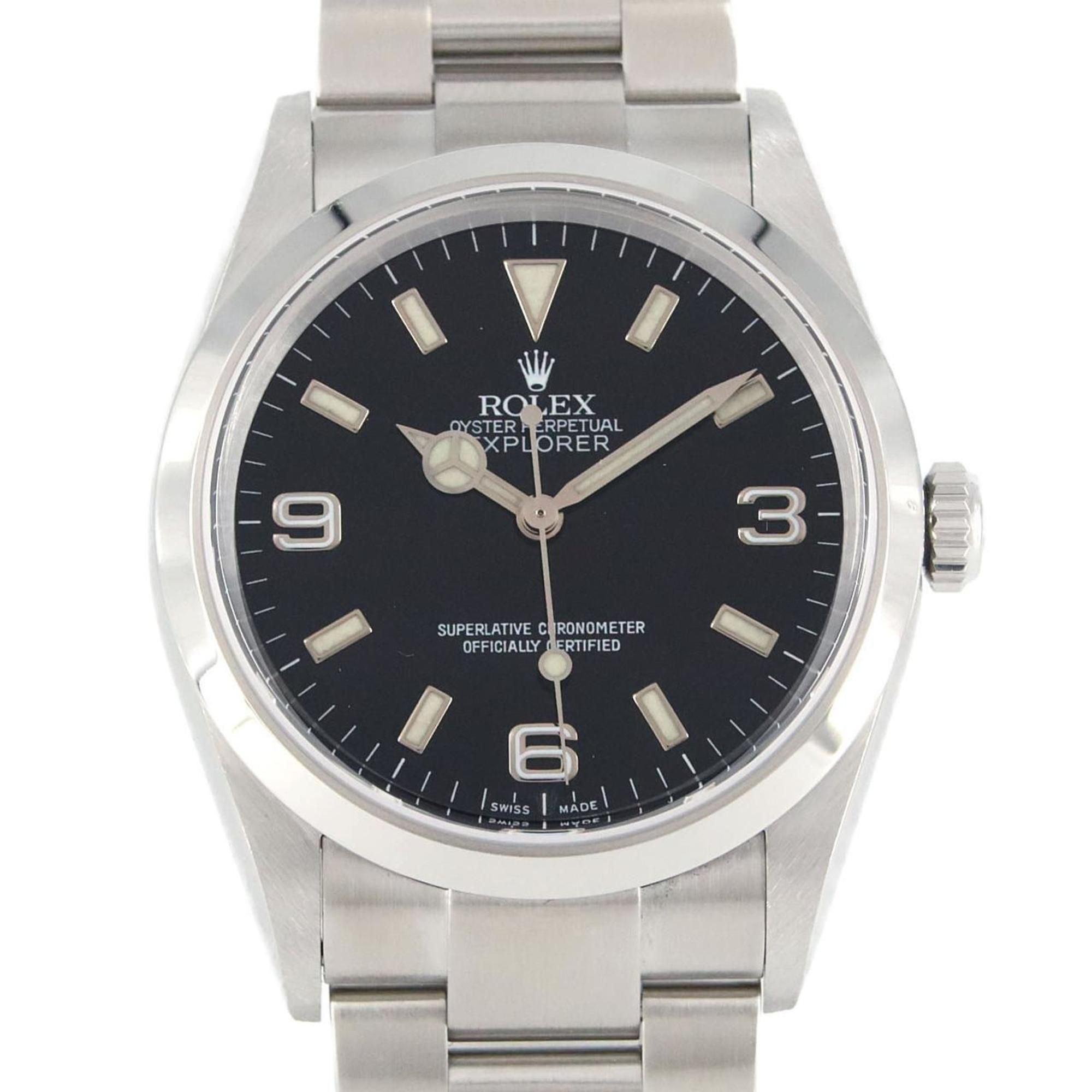 Rolex Explorer I 114270 SS Wristwatch Automatic F Series