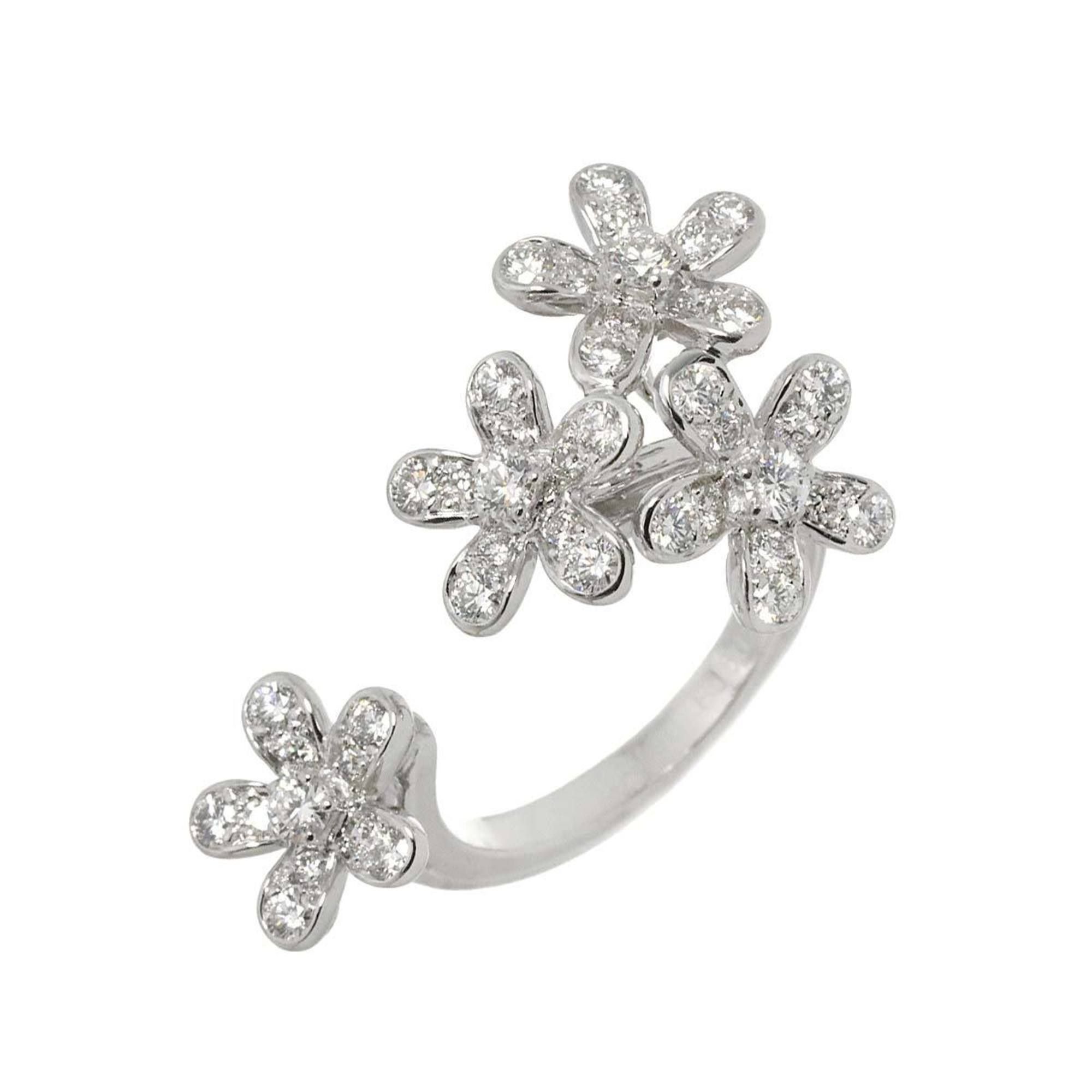 Van Cleef & Arpels Socrates Entre Les Doors #48 Ring Diamond K18 WG 750 Socrate