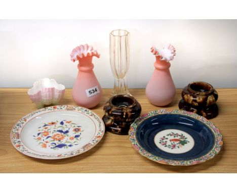 A Royal Worcester bowl, dish and other items.