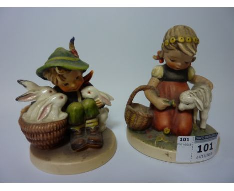 Two Hummel figures H10cm