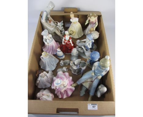 Ceramic figurines in one box