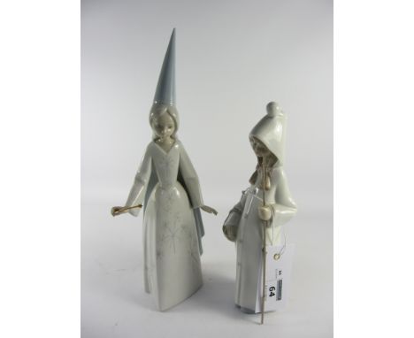 Lladro fairy godmother and girl with a basket