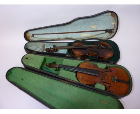 Musical Instruments - Early 20th century violin bearing interior label inscribed 'Copy of Antonius Stradivarius Fecit Dresdae