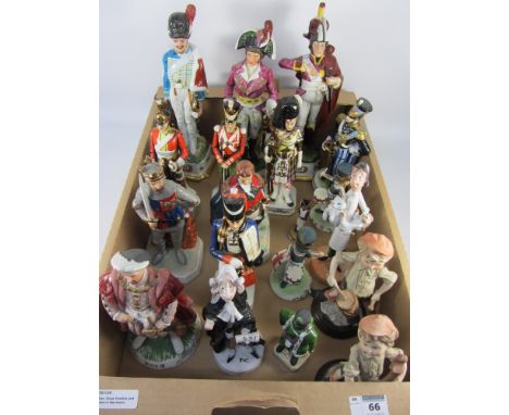 Ceramic soldiers, guardsmen etc in one box