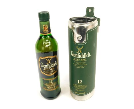 A Glenfiddich Single Malt Scotch Whisky, Aged to Twelve Years, 70cl bottle, in presentation case.
