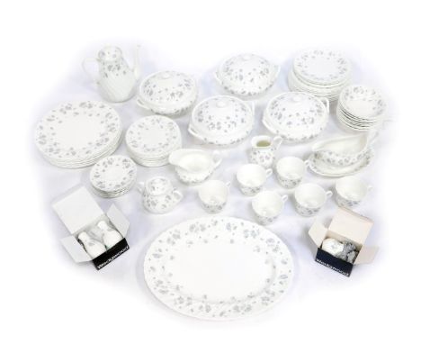 A Wedgwood April Flowers pattern part tea, coffee and dinner service, comprising four tureens and covers, salt and pepper pot