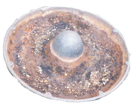 A Mexican hat cast feeding trough, 97cm diameter. 