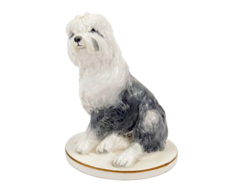 A Royal Worcester Old English Puppy figure, modelled by Kenneth Potts, 12cm high.