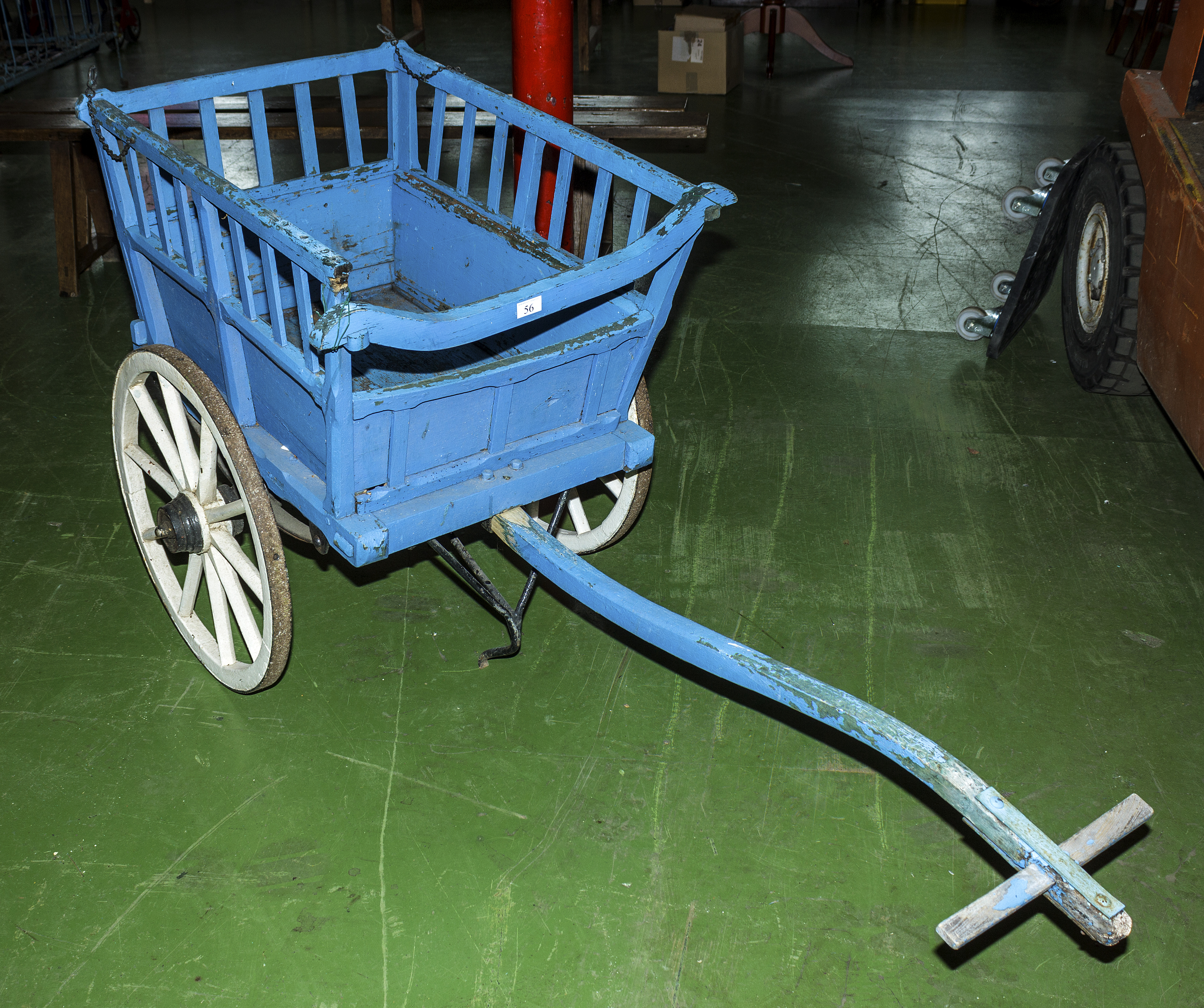 A Victorian dog cart.