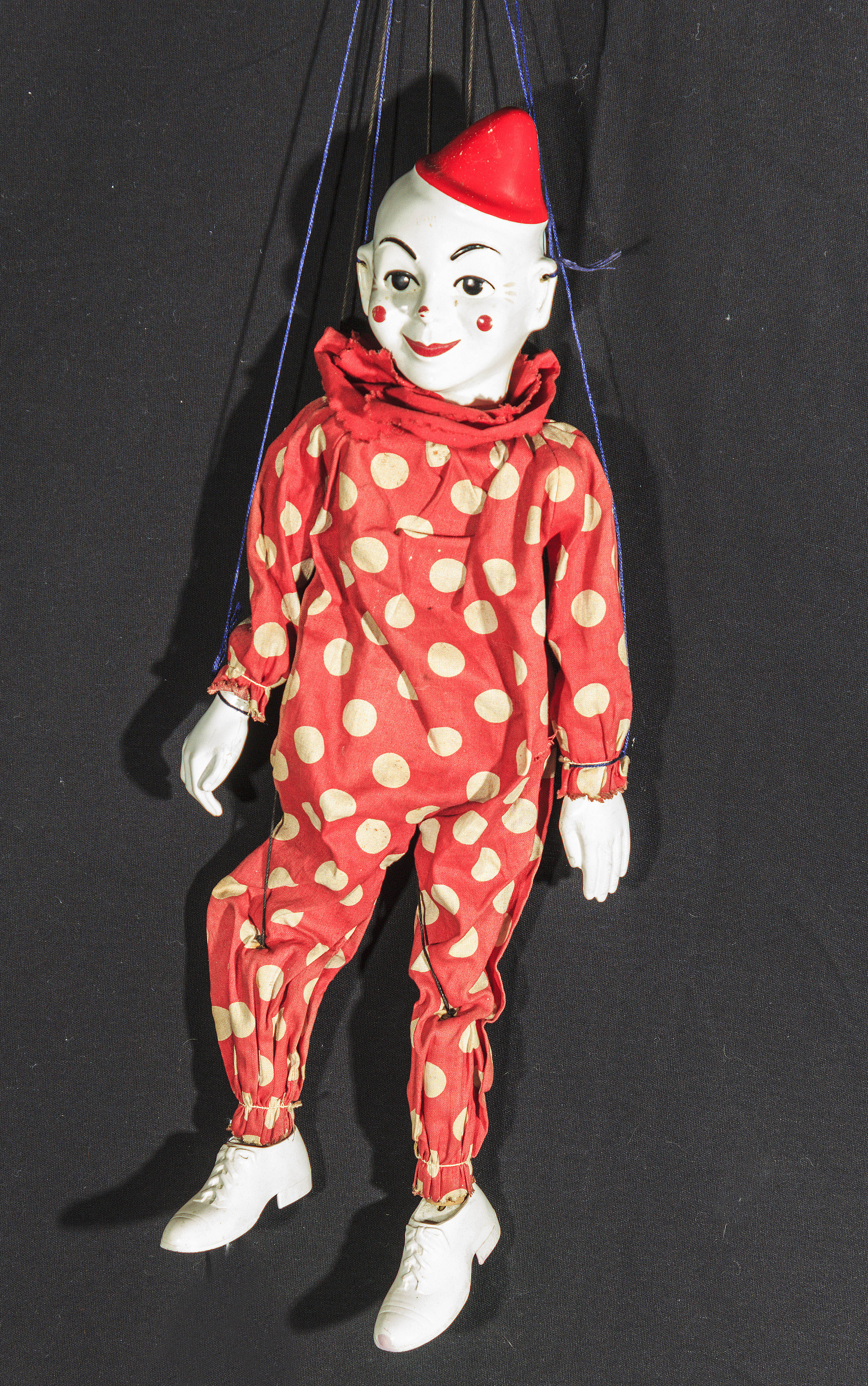 A vintage clown puppet, American Airplane Control Hazelles