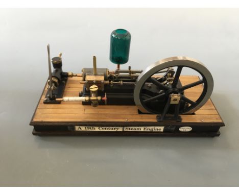 A model by Arnold Clarke, a 19th Century steam engine, dated 1976.