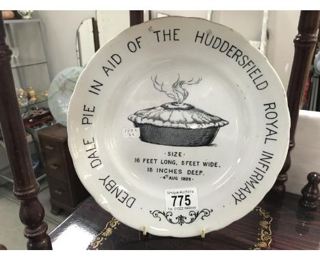 An old white advertising plate (HG DD 4th Aug 1928 on back of plate) & 1 other item