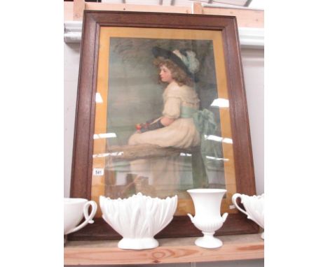 A framed and glazed Pears print